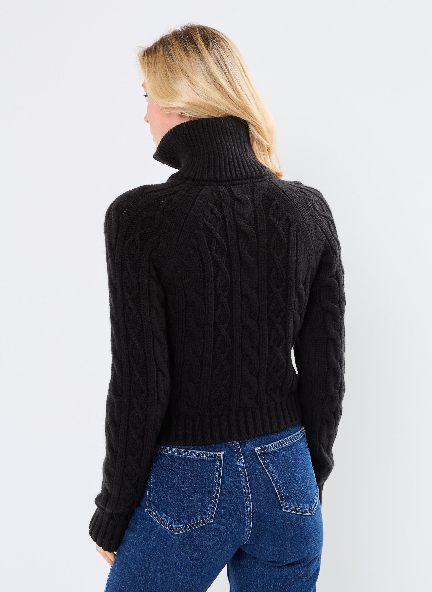 Pulls Tjw Reg 1/4 Zip Swea DW0DW20269 femme noir Tommy Jeans Pulls Tjw Reg 1/4 Zip Swea DW0DW20269 femme noir BLACK