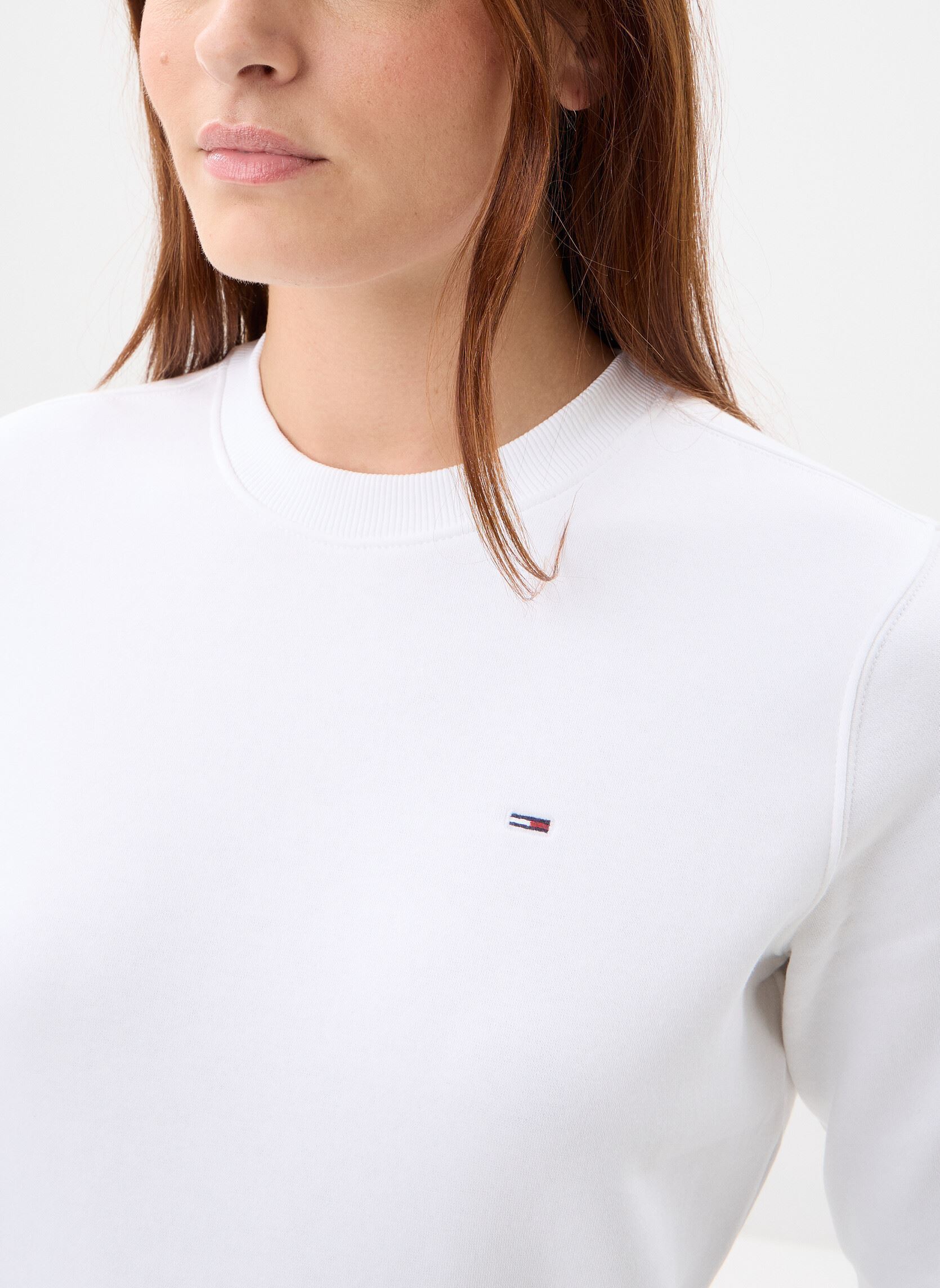 Sweatshirts Tjw Reg S Flag Crew DW0DW19959 femme blanc Tommy Jeans Sweatshirts Tjw Reg S Flag Crew DW0DW19959 femme blanc WHITE