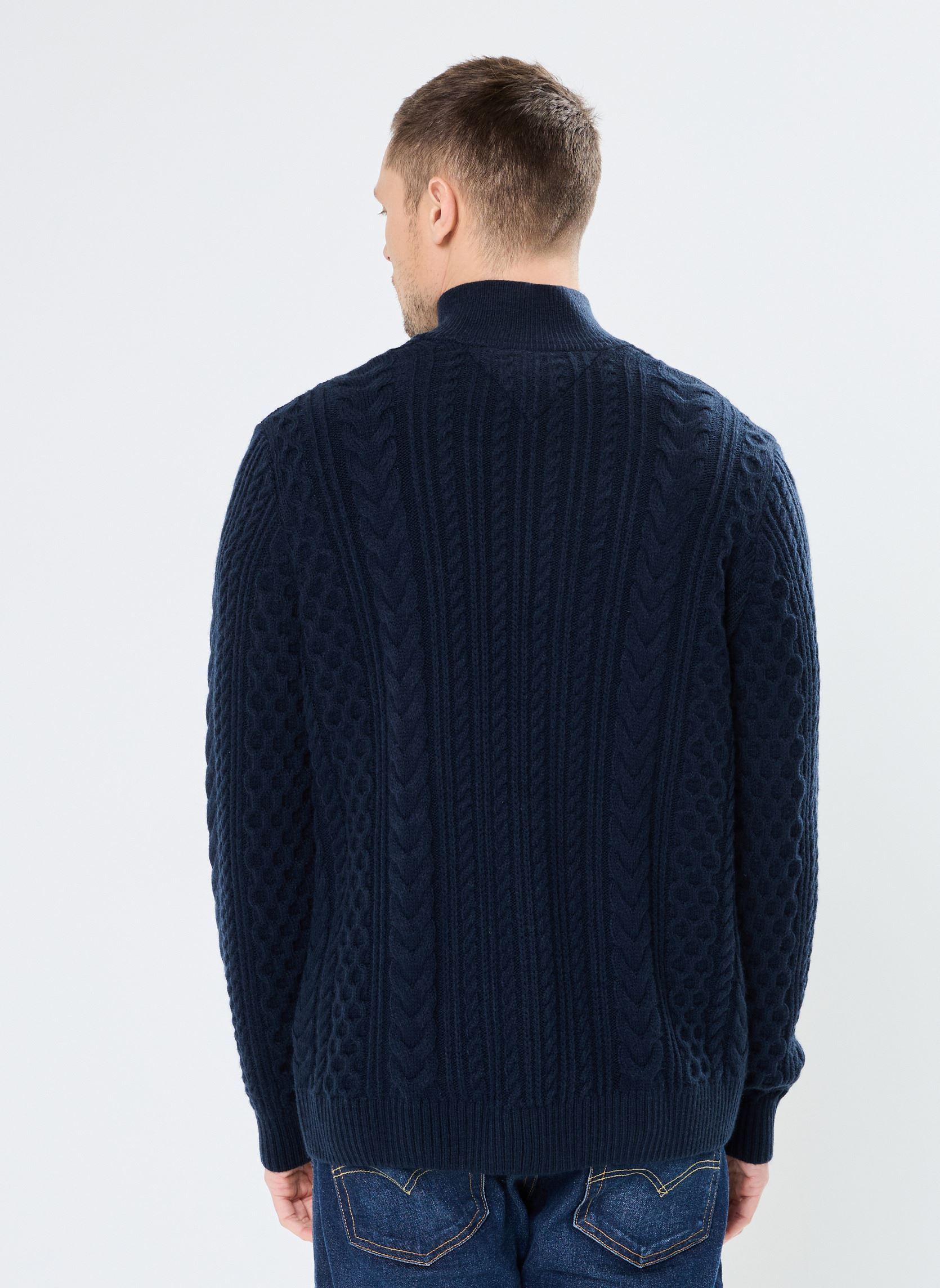 Pulls Tjm Reg Cable S Flag DM0DM20301 homme bleu Tommy Jeans Pulls Tjm Reg Cable S Flag DM0DM20301 homme bleu DARK NIGHT NAVY