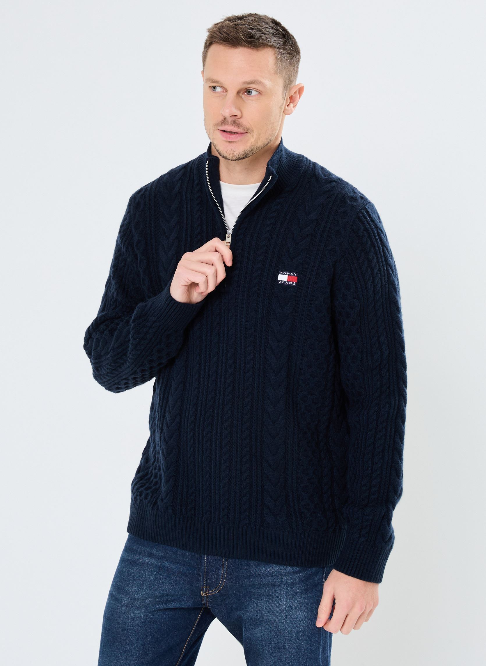 Vêtements Tommy Jeans Tjm Reg Cable Flag DM0DM20301 pour Accessoires