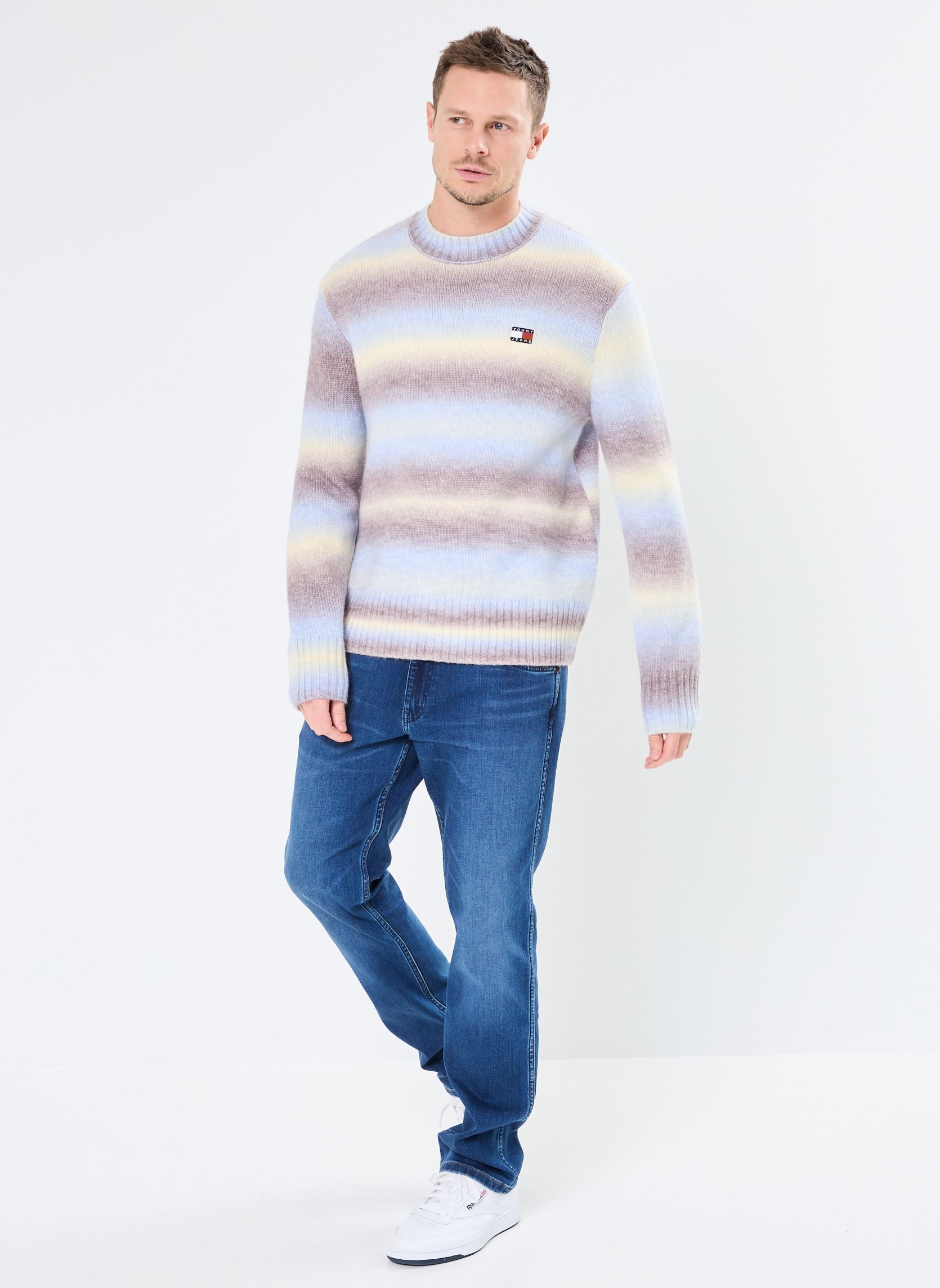 Pulls Tjm Reg Ombre Cneck DM0DM20298 homme multicolore Tommy Jeans Pulls Tjm Reg Ombre Cneck DM0DM20298 homme multicolore CUSTARD CREAM