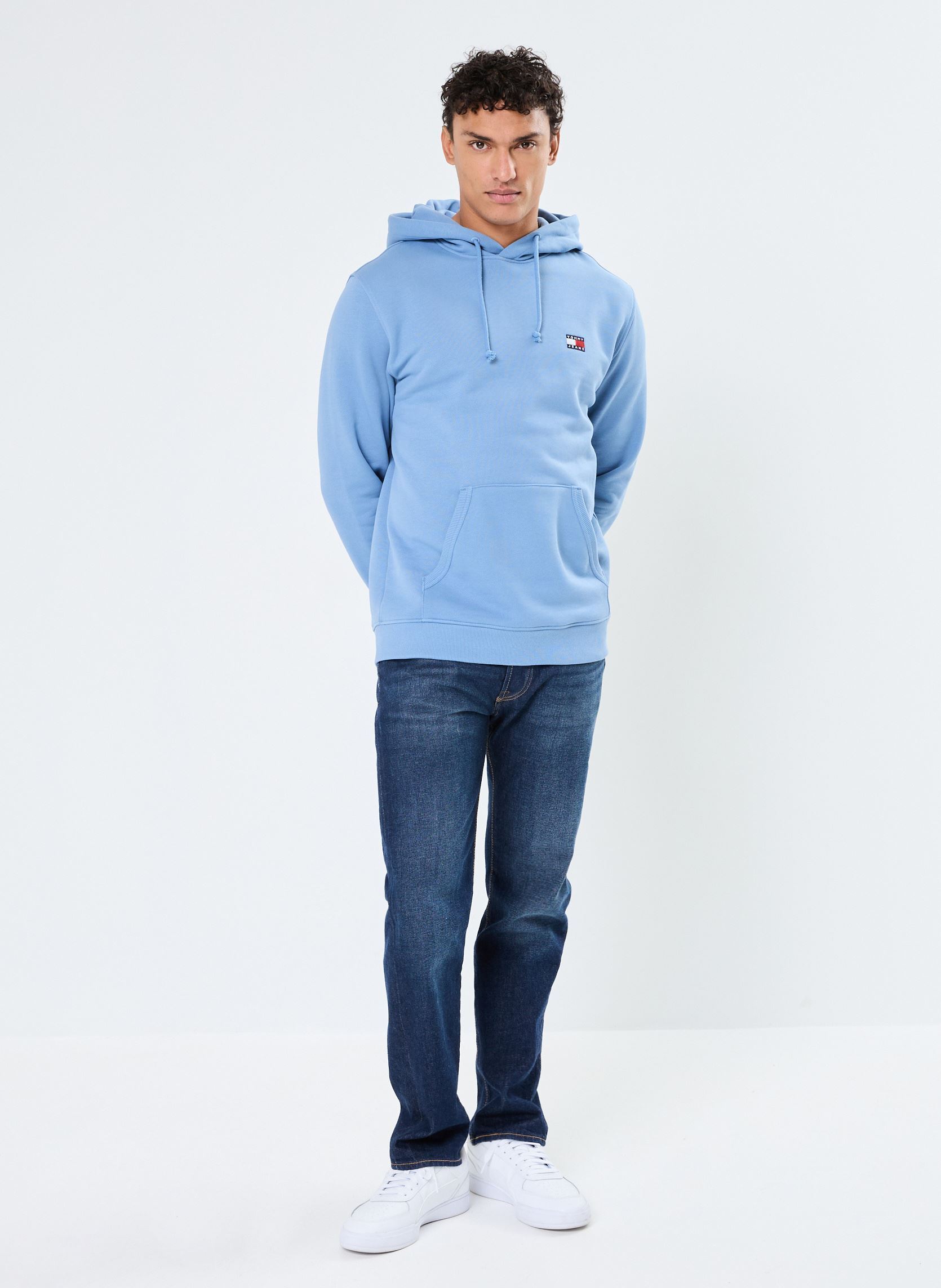 Kapuzenpullover Tjm Reg Badge Hoodie DM0DM20258 herren blau Tommy Jeans Kapuzenpullover Tjm Reg Badge Hoodie DM0DM20258 herren blau COLORADO BLUE