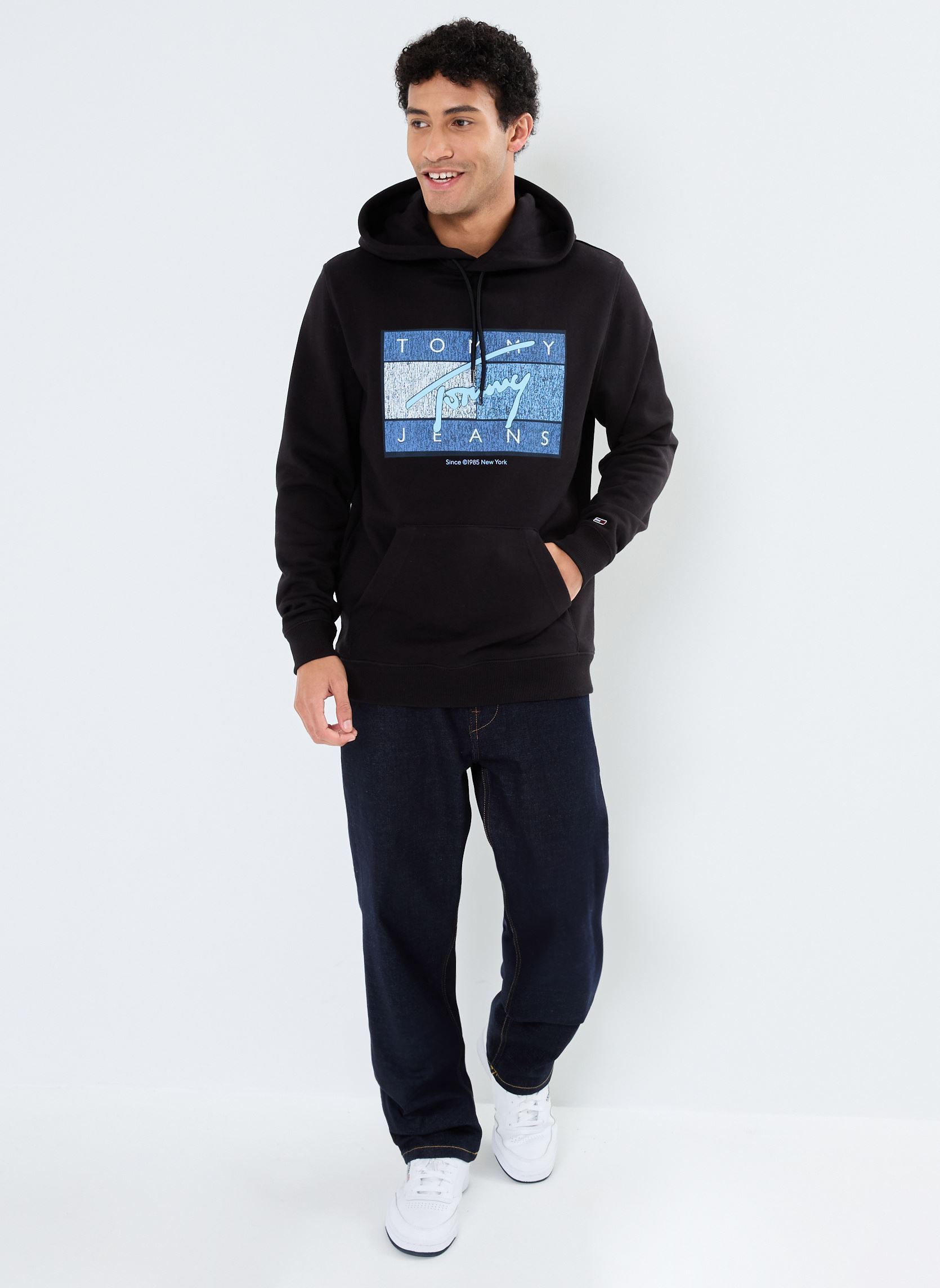 Kapuzenpullover Tjm Reg Dna Flag Twi DM0DM21100 herren schwarz Tommy Jeans Kapuzenpullover Tjm Reg Dna Flag Twi DM0DM21100 herren schwarz BLACK