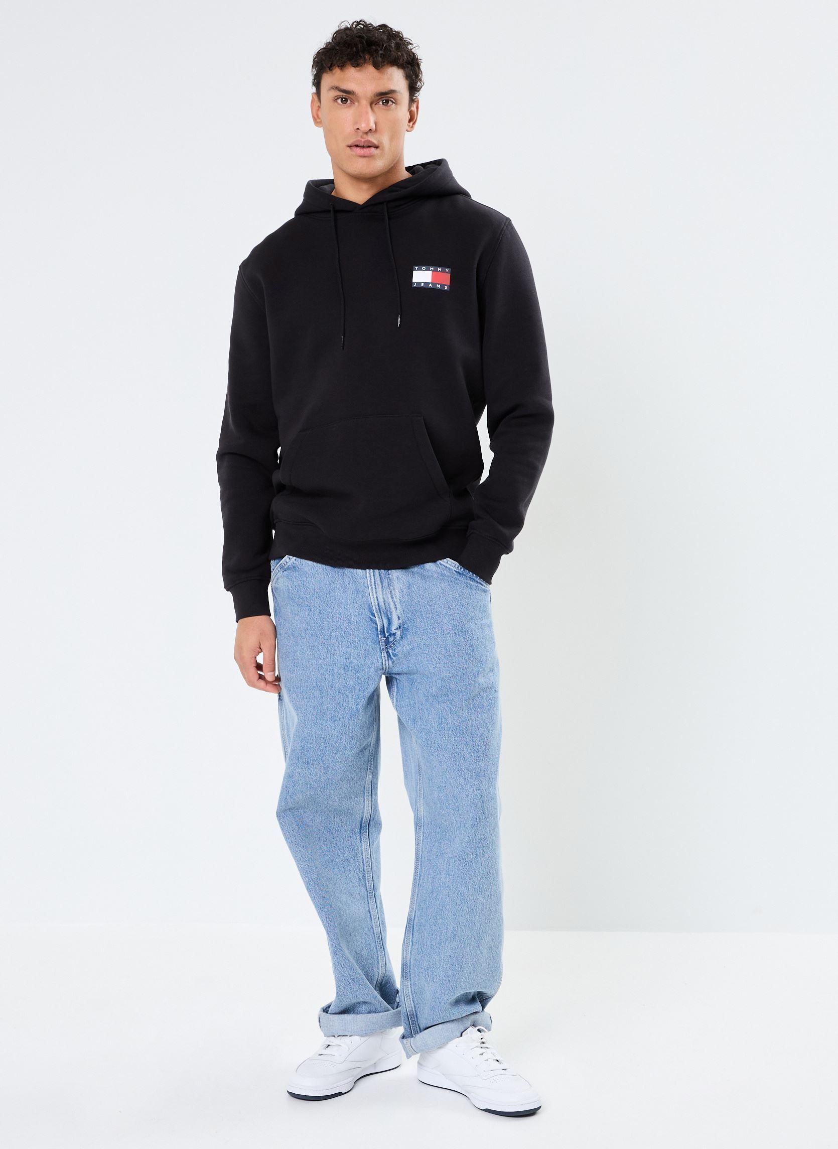 Kapuzenpullover Tjm Reg Essential Fl DM0DM20738 herren schwarz Tommy Jeans Kapuzenpullover Tjm Reg Essential Fl DM0DM20738 herren schwarz BLACK
