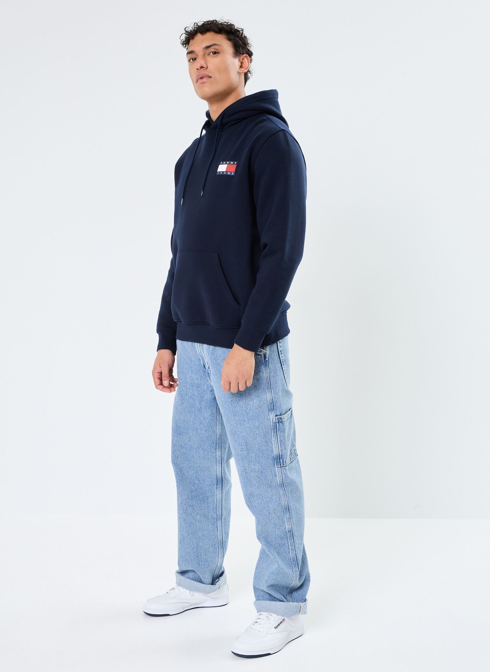 Sweats à capuche Tjm Reg Essential Fl DM0DM20738 homme bleu Tommy Jeans Sweats à capuche Tjm Reg Essential Fl DM0DM20738 homme bleu DARK NIGHT NAVY