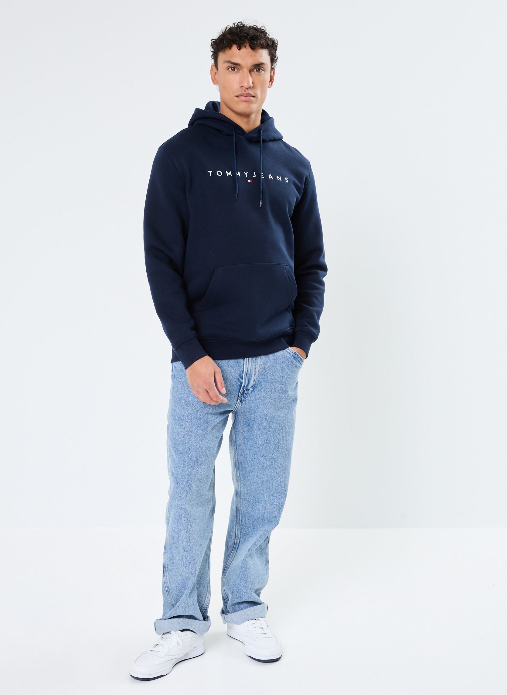 Sweats à capuche Tjm Reg Linear Logo DM0DM20746 homme bleu Tommy Jeans Sweats à capuche Tjm Reg Linear Logo DM0DM20746 homme bleu DARK NIGHT NAVY