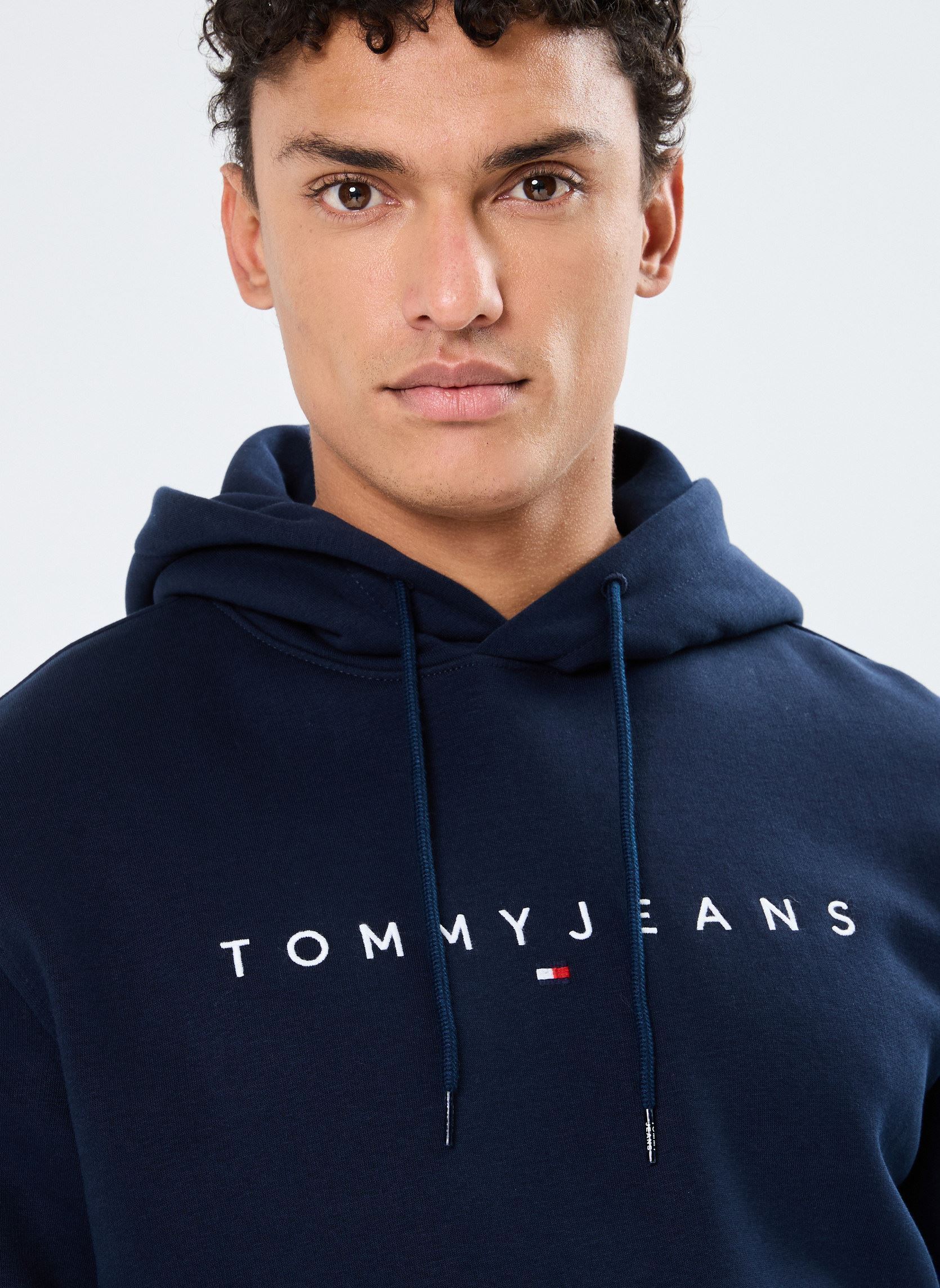 Sweats à capuche Tjm Reg Linear Logo DM0DM20746 homme bleu Tommy Jeans Sweats à capuche Tjm Reg Linear Logo DM0DM20746 homme bleu DARK NIGHT NAVY
