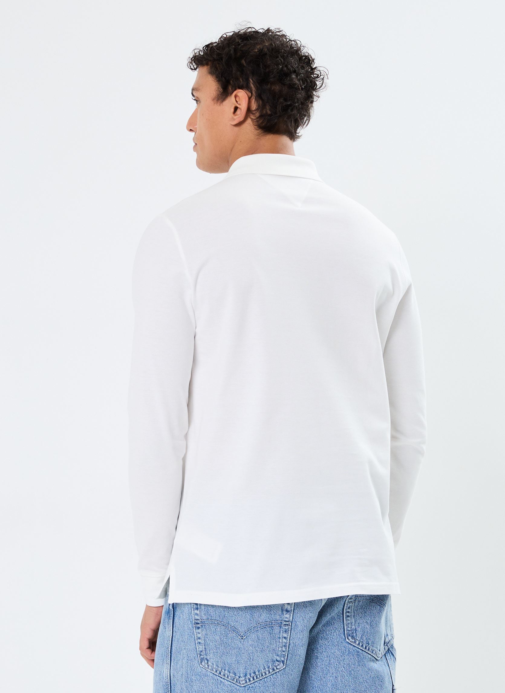 Polos manches courtes Tjm Slim Placket Pol DM0DM20232 homme blanc Tommy Jeans Polos manches courtes Tjm Slim Placket Pol DM0DM20232 homme blanc ECRU