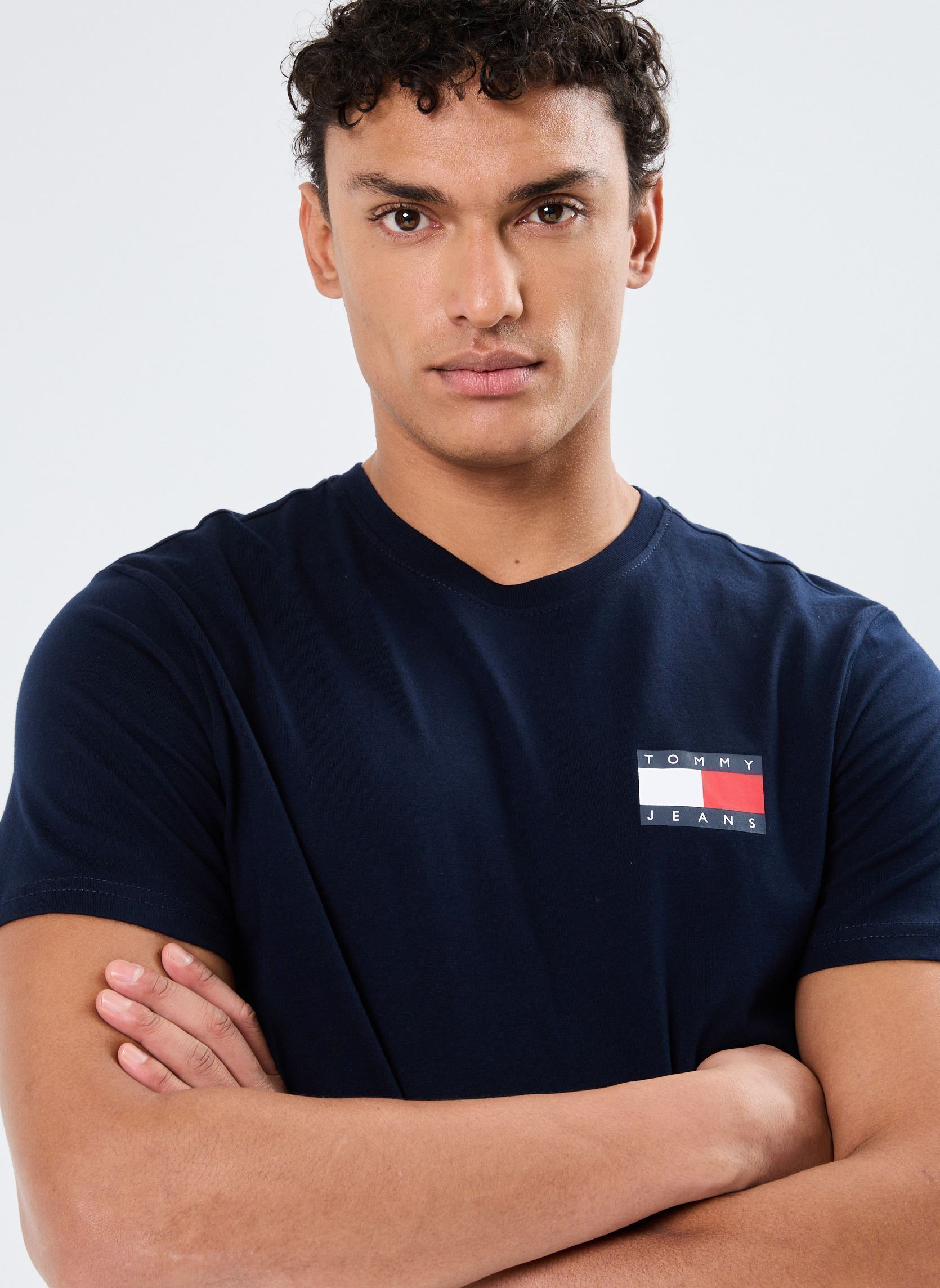 Tee-shirts manches courtes Tjm Slim Essential F DM0DM20740 homme bleu Tommy Jeans Tee-shirts manches courtes Tjm Slim Essential F DM0DM20740 homme bleu DARK NIGHT NAVY