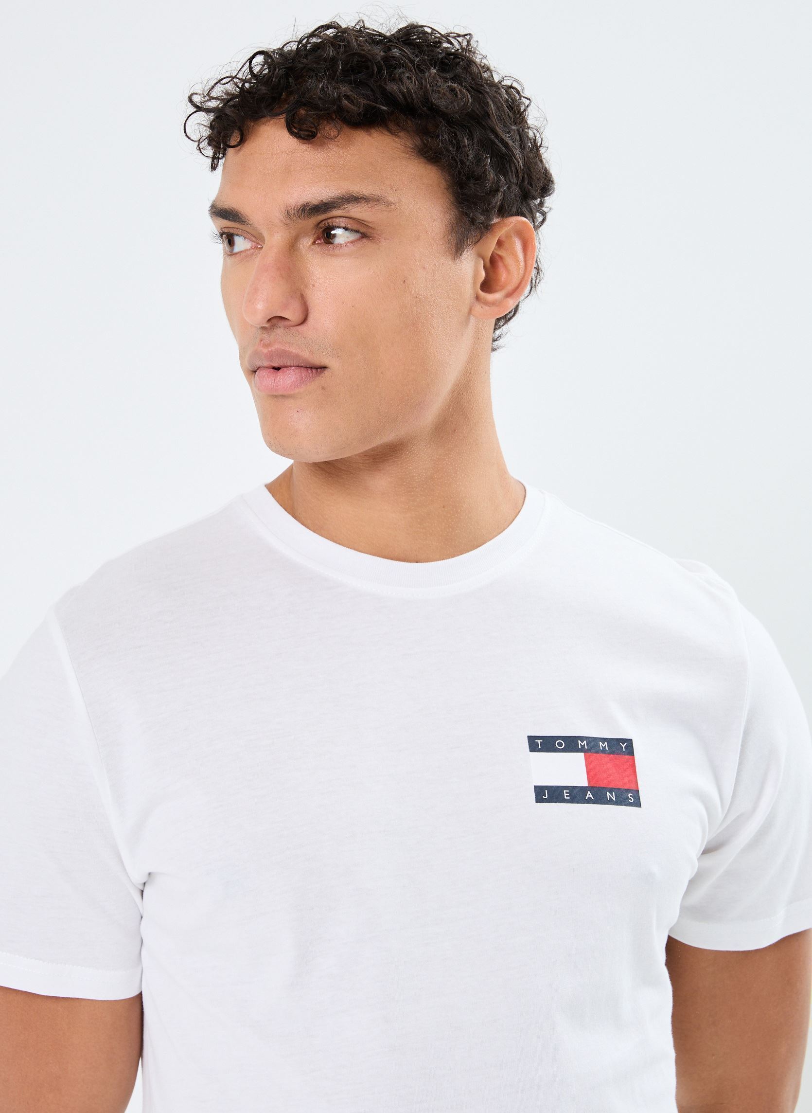 Tee-shirts manches courtes Tjm Slim Essential F DM0DM20740 homme blanc Tommy Jeans Tee-shirts manches courtes Tjm Slim Essential F DM0DM20740 homme blanc WHITE