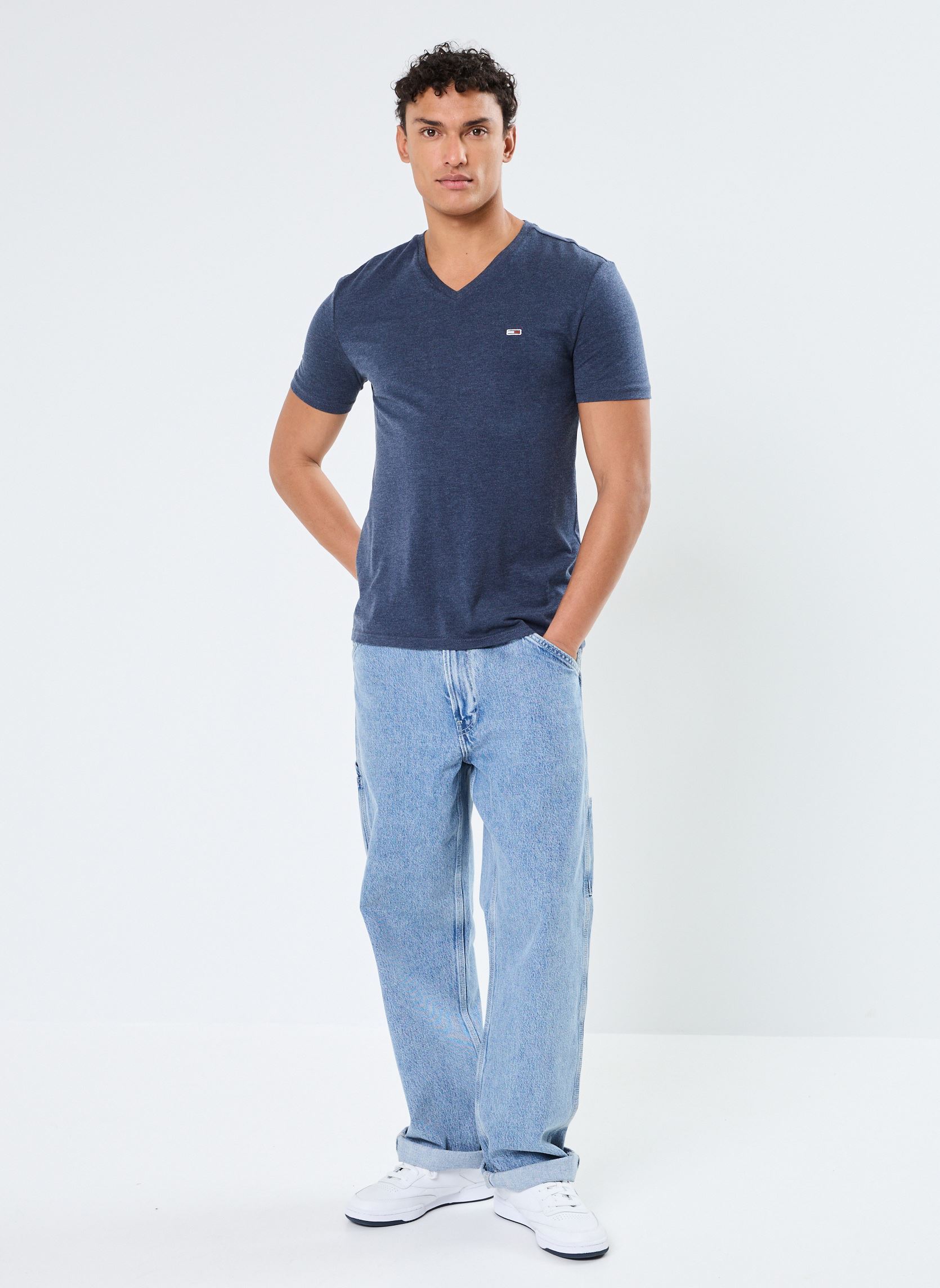 Tee-shirts manches courtes Tjm Xslim Jaspe 2.0 DM0DM20364 homme bleu Tommy Jeans Tee-shirts manches courtes Tjm Xslim Jaspe 2.0 DM0DM20364 homme bleu DARK NIGHT NAVY HTR
