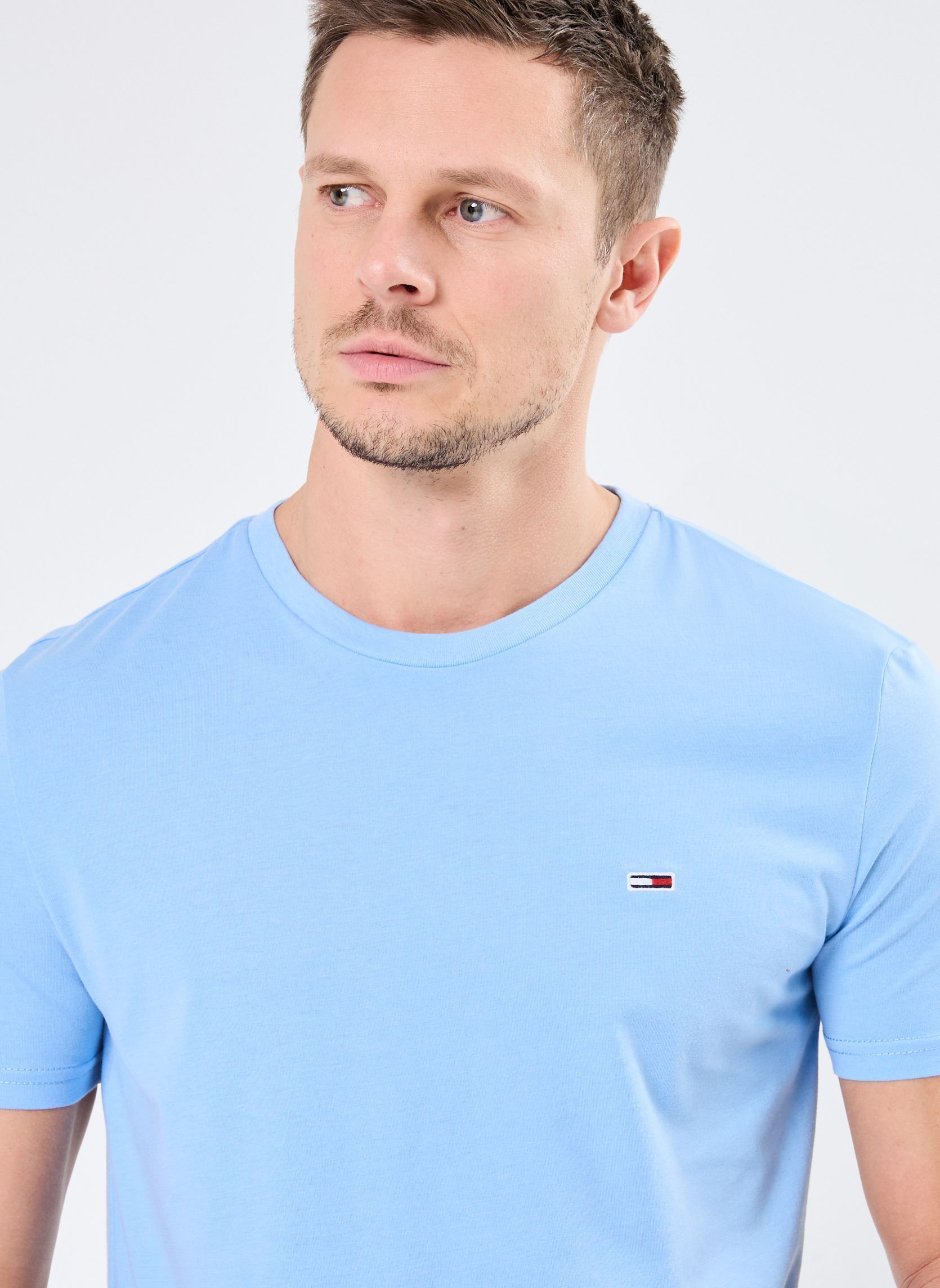 Tee-shirts manches courtes Tjm Xslim Jaspe Htr DM0DM20363 homme bleu Tommy Jeans Tee-shirts manches courtes Tjm Xslim Jaspe Htr DM0DM20363 homme bleu SUGARPLUM BLUE HEATHER