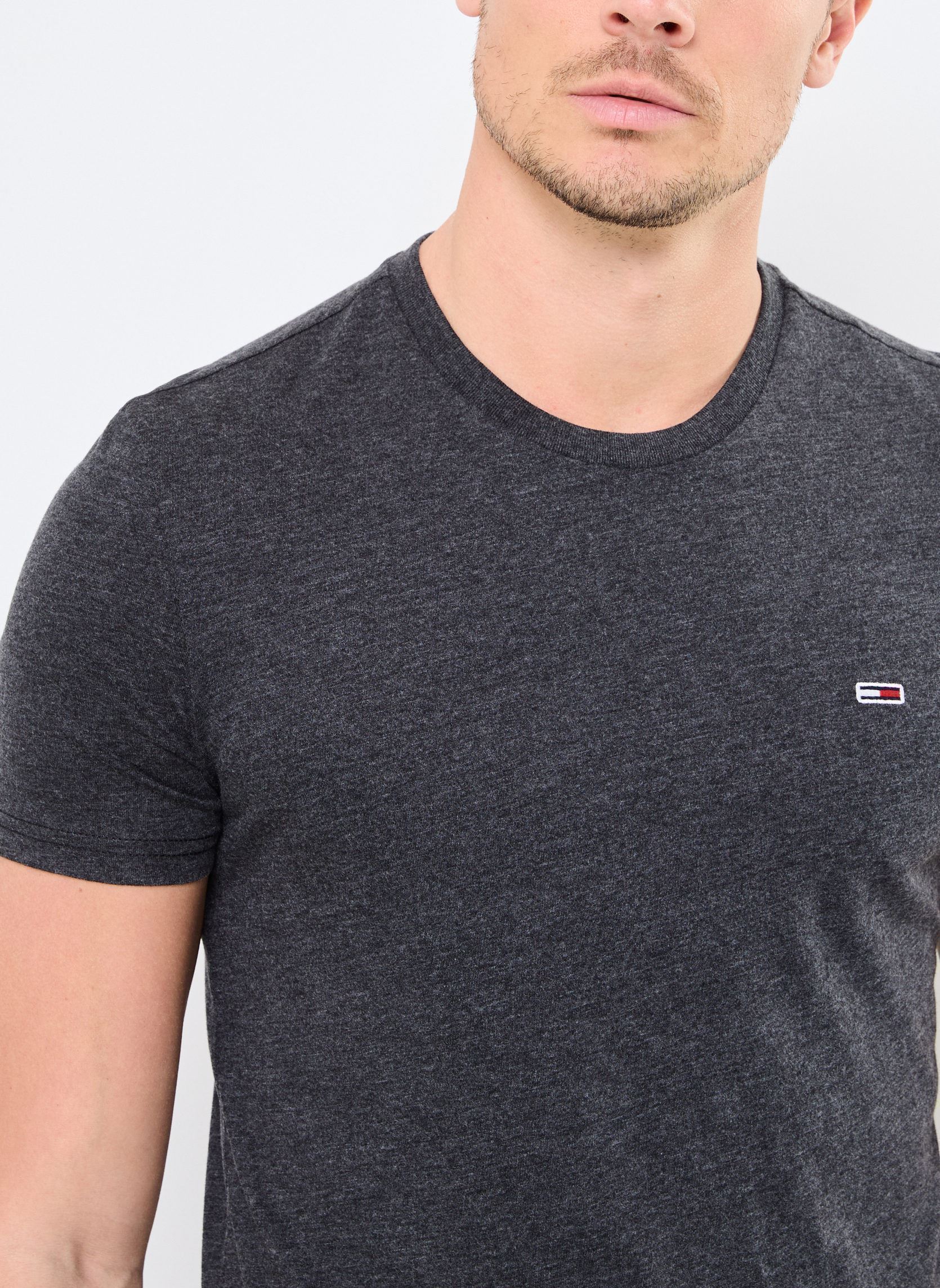 Tee-shirts manches courtes Tjm Xslim Jaspe Htr DM0DM20363 homme noir Tommy Jeans Tee-shirts manches courtes Tjm Xslim Jaspe Htr DM0DM20363 homme noir Black Htr