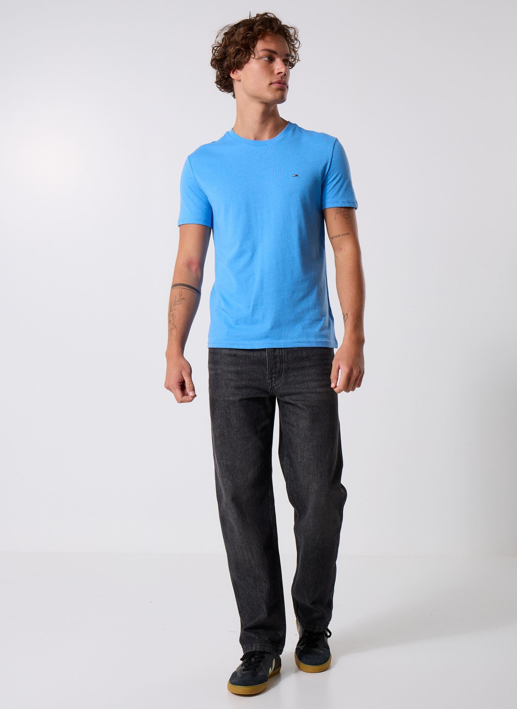 Tee-shirts manches courtes Tjm Xslim Jaspe Htr DM0DM20363 homme bleu Tommy Jeans Tee-shirts manches courtes Tjm Xslim Jaspe Htr DM0DM20363 homme bleu COPENHAGEN BLUE HTR