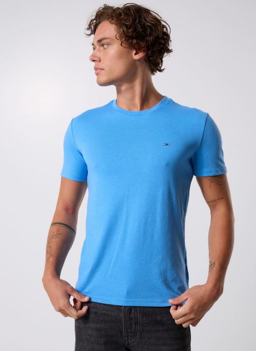 Tommy Jeans T-shirts met korte mouwen Tjm Xslim Jaspe Htr DM0DM20363 heren blauw