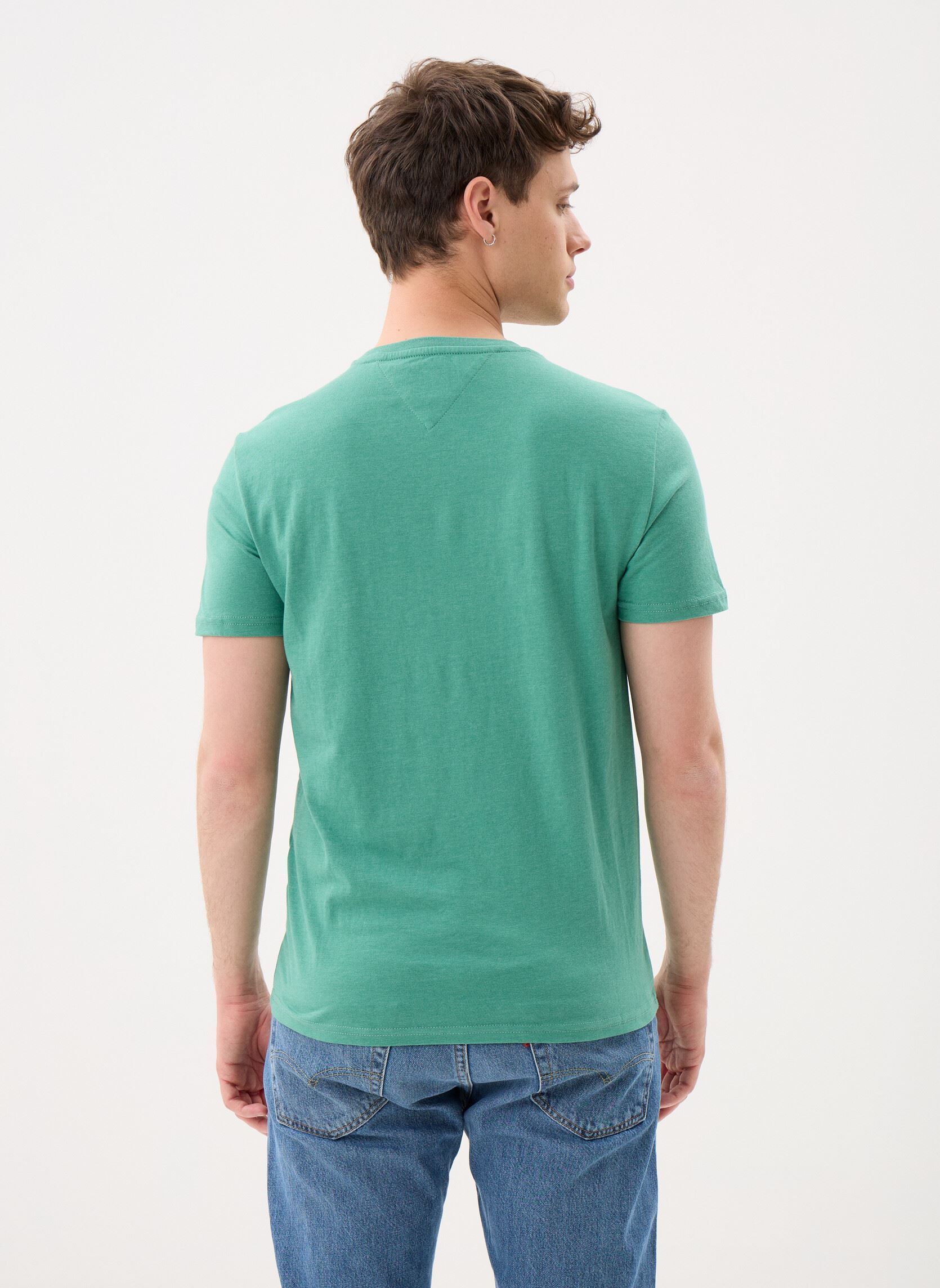 T-shirts met korte mouwen Tjm Xslim Jaspe Htr DM0DM20363 heren groen Tommy Jeans T-shirts met korte mouwen Tjm Xslim Jaspe Htr DM0DM20363 heren groen BAHAMA GREEN HTR