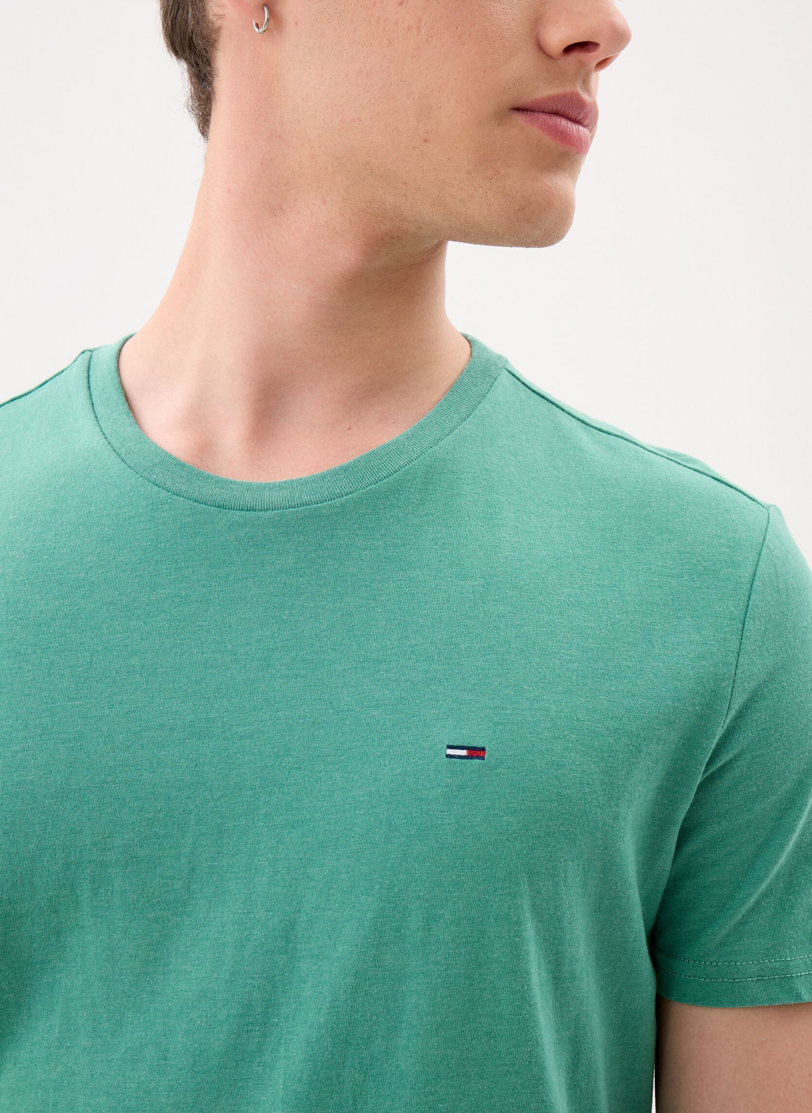 T-shirts met korte mouwen Tjm Xslim Jaspe Htr DM0DM20363 heren groen Tommy Jeans T-shirts met korte mouwen Tjm Xslim Jaspe Htr DM0DM20363 heren groen BAHAMA GREEN HTR