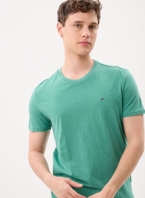 Tommy Jeans T-shirts met korte mouwen Tjm Xslim Jaspe Htr DM0DM20363 heren groen