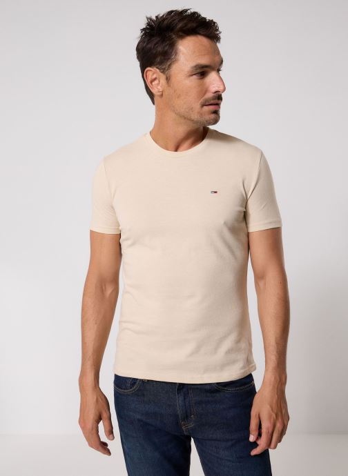 Tommy Jeans T-shirts met korte mouwen Tjm Xslim Jaspe Htr DM0DM20363 heren beige