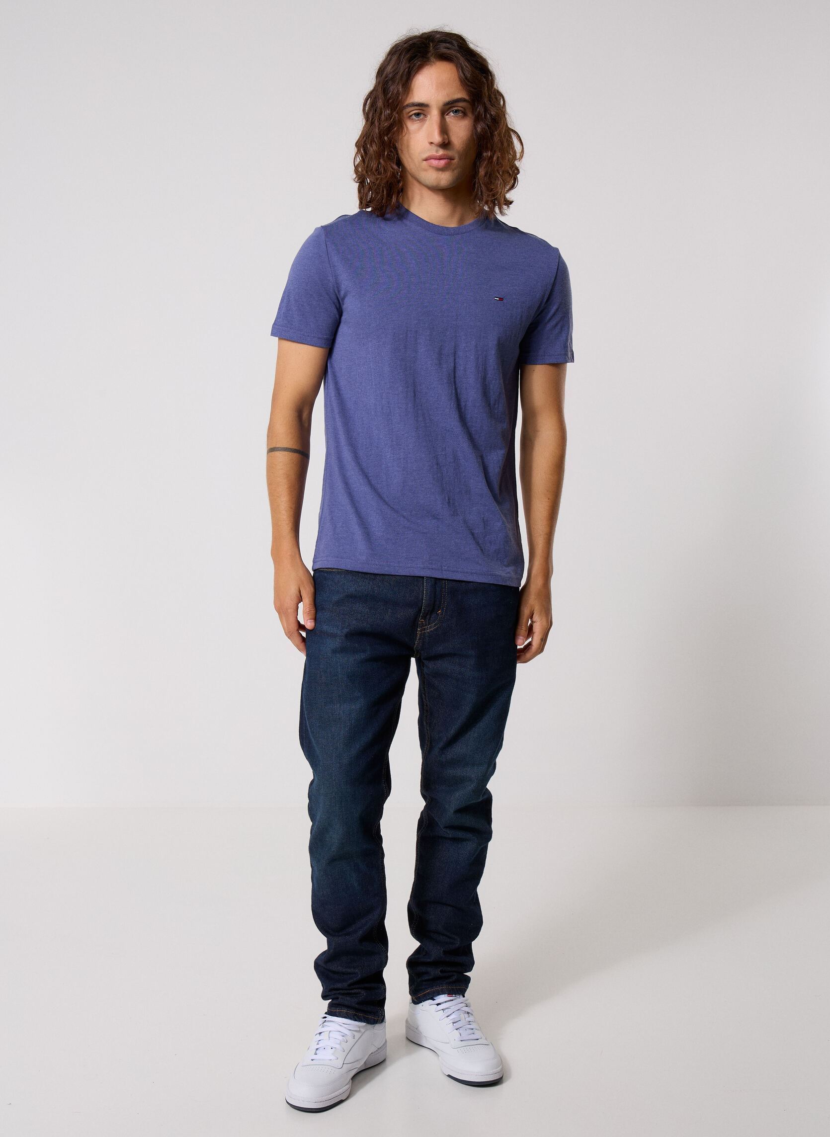 Tee-shirts manches courtes Tjm Xslim Jaspe Htr DM0DM20363 homme bleu Tommy Jeans Tee-shirts manches courtes Tjm Xslim Jaspe Htr DM0DM20363 homme bleu BLUE STORM