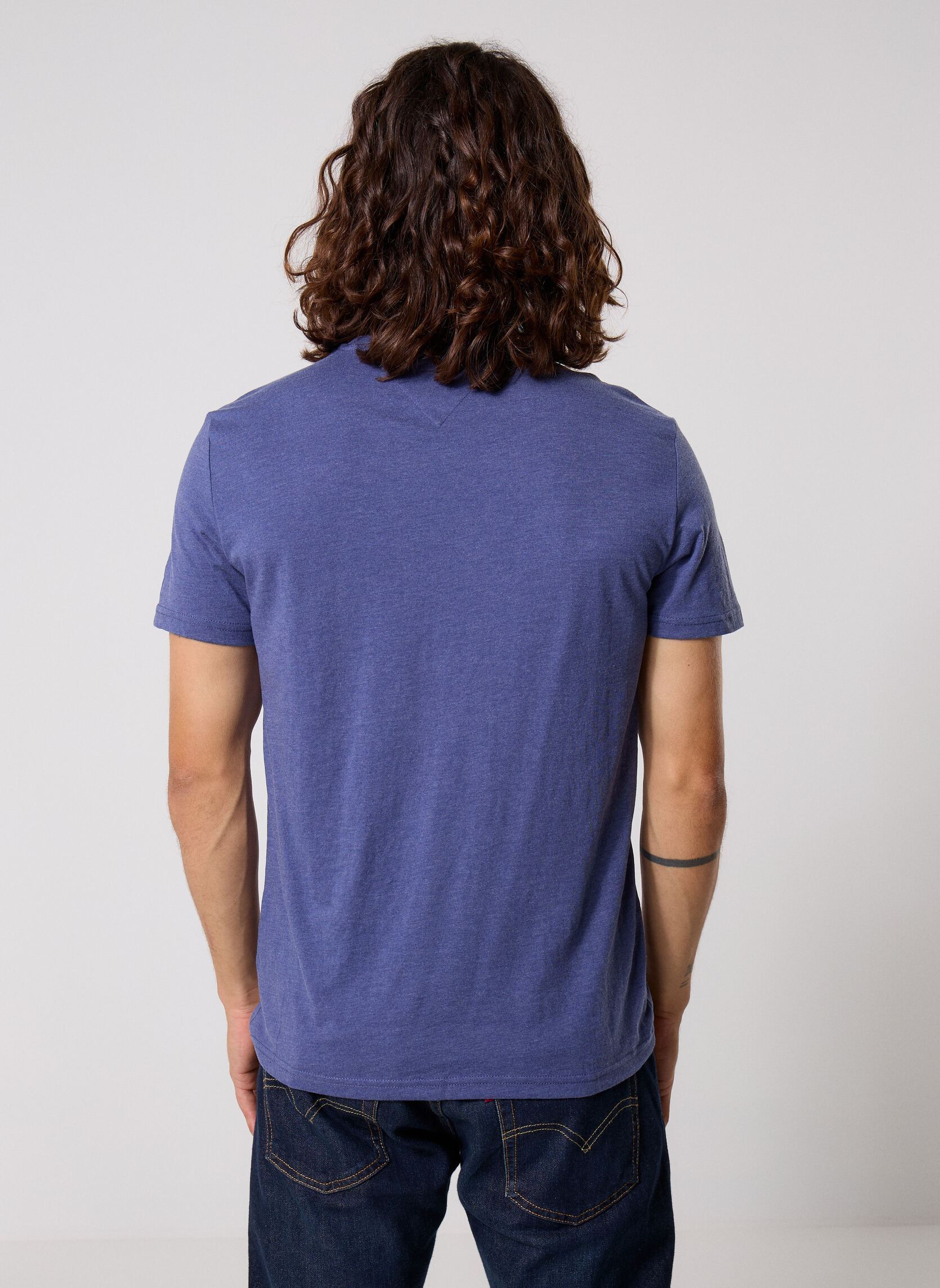 Tee-shirts manches courtes Tjm Xslim Jaspe Htr DM0DM20363 homme bleu Tommy Jeans Tee-shirts manches courtes Tjm Xslim Jaspe Htr DM0DM20363 homme bleu BLUE STORM