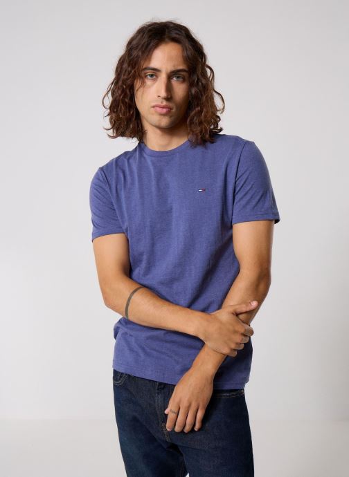Tommy Jeans Tee-shirts manches courtes Tjm Xslim Jaspe Htr DM0DM20363 homme bleu