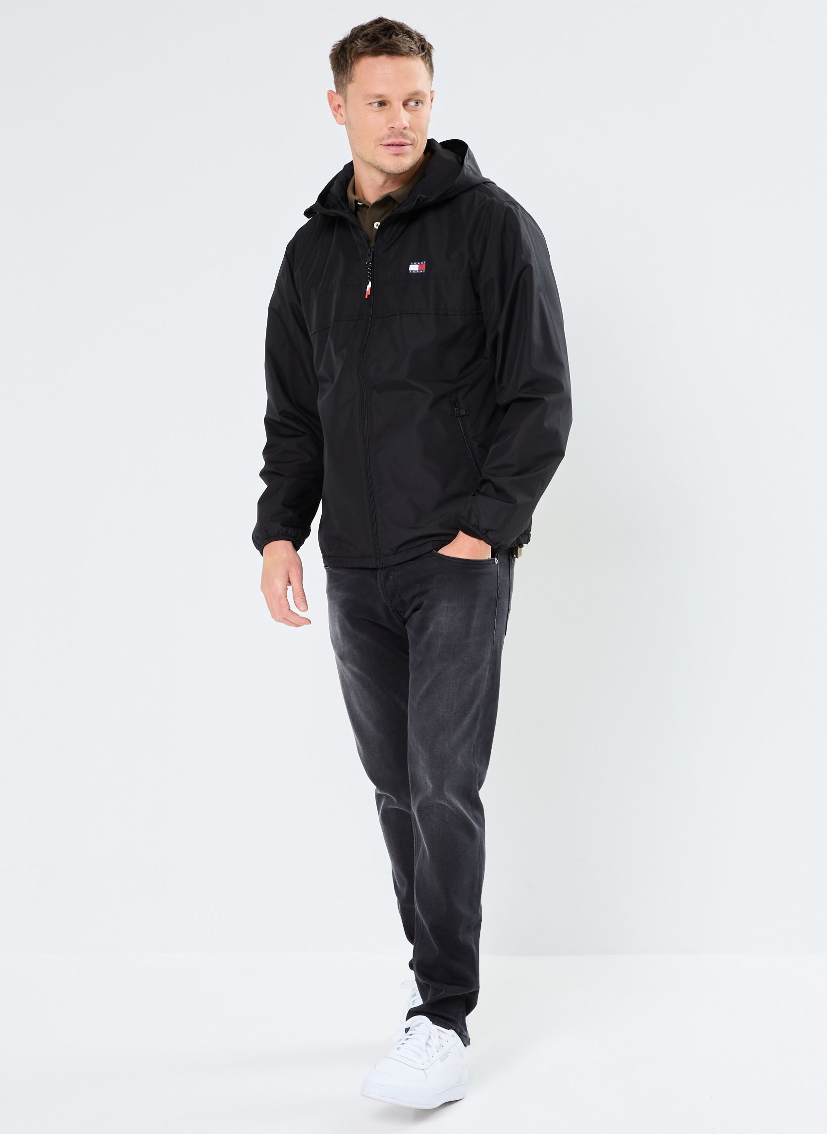 Windbreaker / Windjacken Tjm Fleece Lined Chi DM0DM21130 herren schwarz Tommy Jeans Windbreaker / Windjacken Tjm Fleece Lined Chi DM0DM21130 herren schwarz BLACK