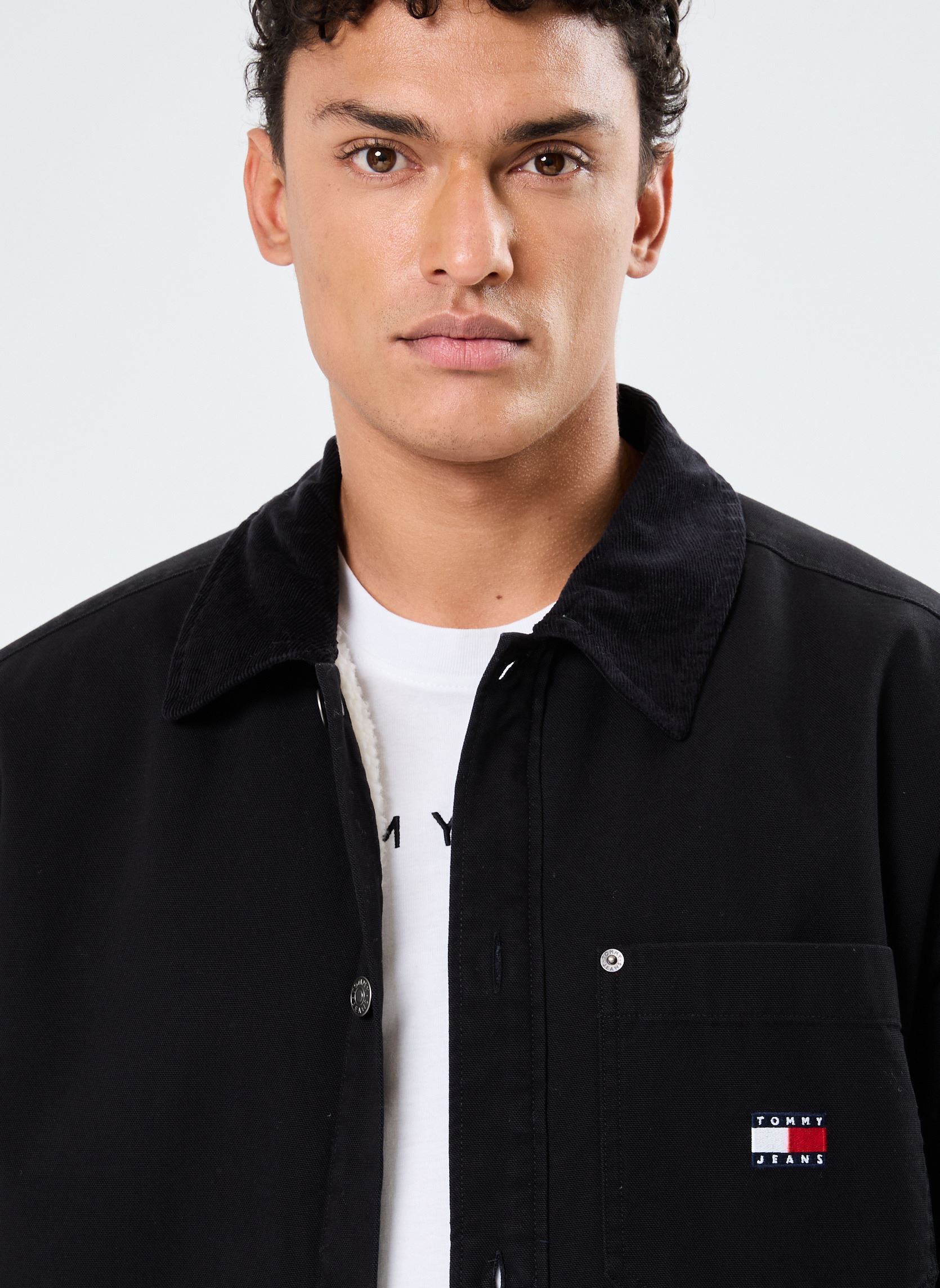 Jacken Tjm Canvas-Cord Over DM0DM20692 herren schwarz Tommy Jeans Jacken Tjm Canvas-Cord Over DM0DM20692 herren schwarz BLACK