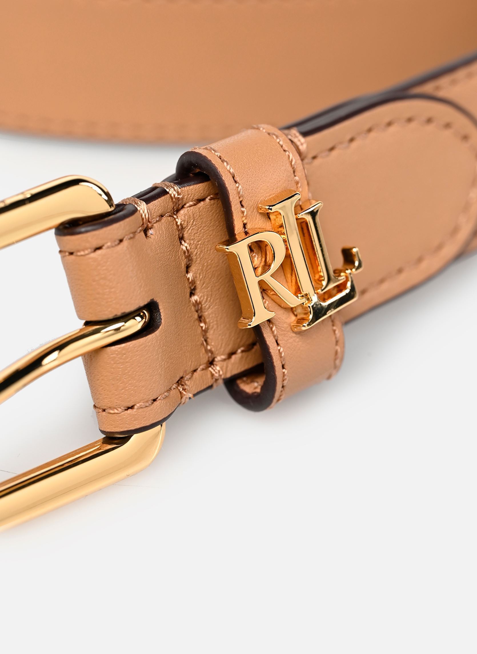 Riemen LGO KPPER 25-BELT-SKINNY dames bruin Lauren Ralph Lauren Riemen LGO KPPER 25-BELT-SKINNY dames bruin CAMEL