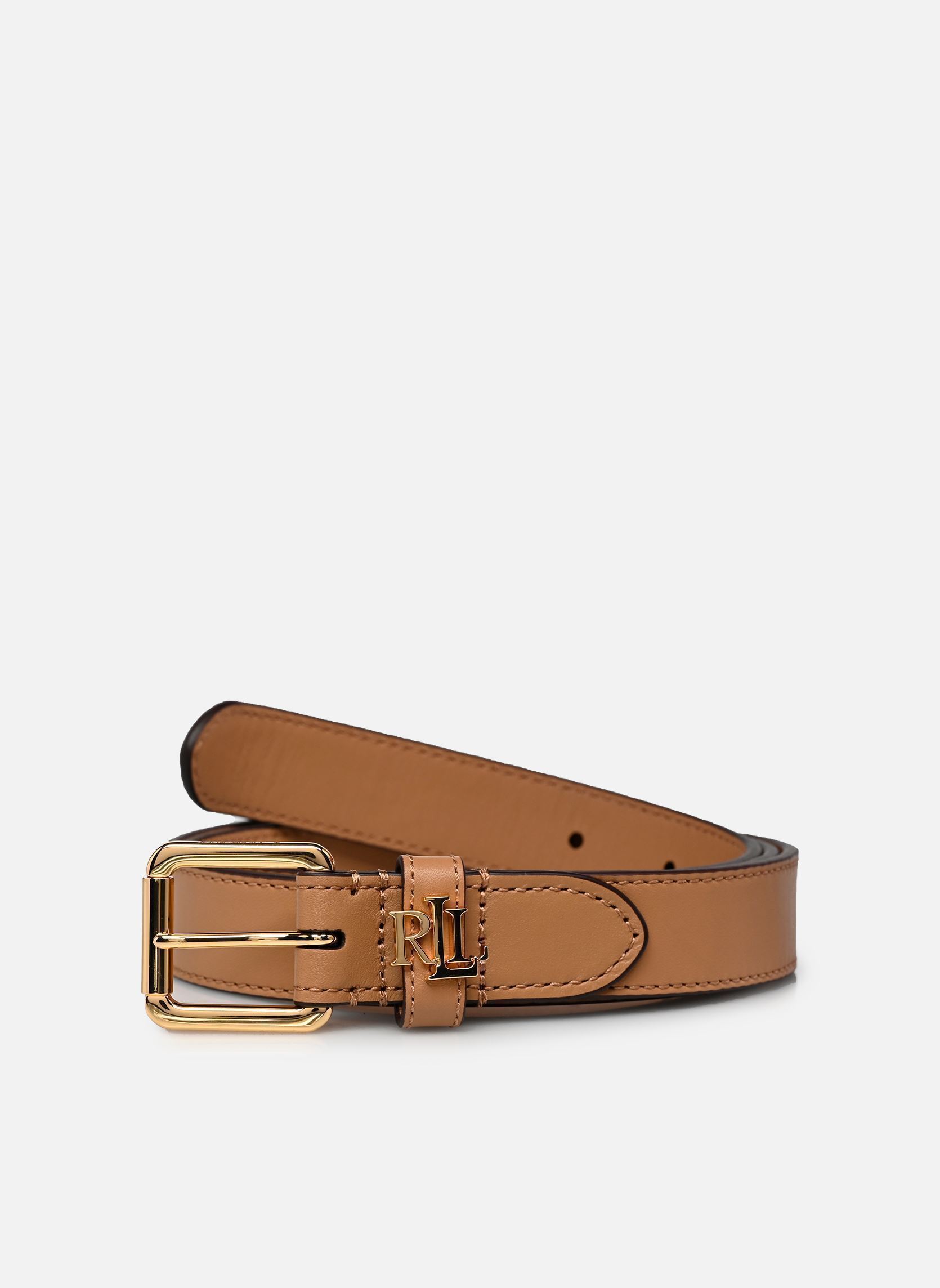 Riemen LGO KPPER 25-BELT-SKINNY dames bruin Lauren Ralph Lauren Riemen LGO KPPER 25-BELT-SKINNY dames bruin CAMEL