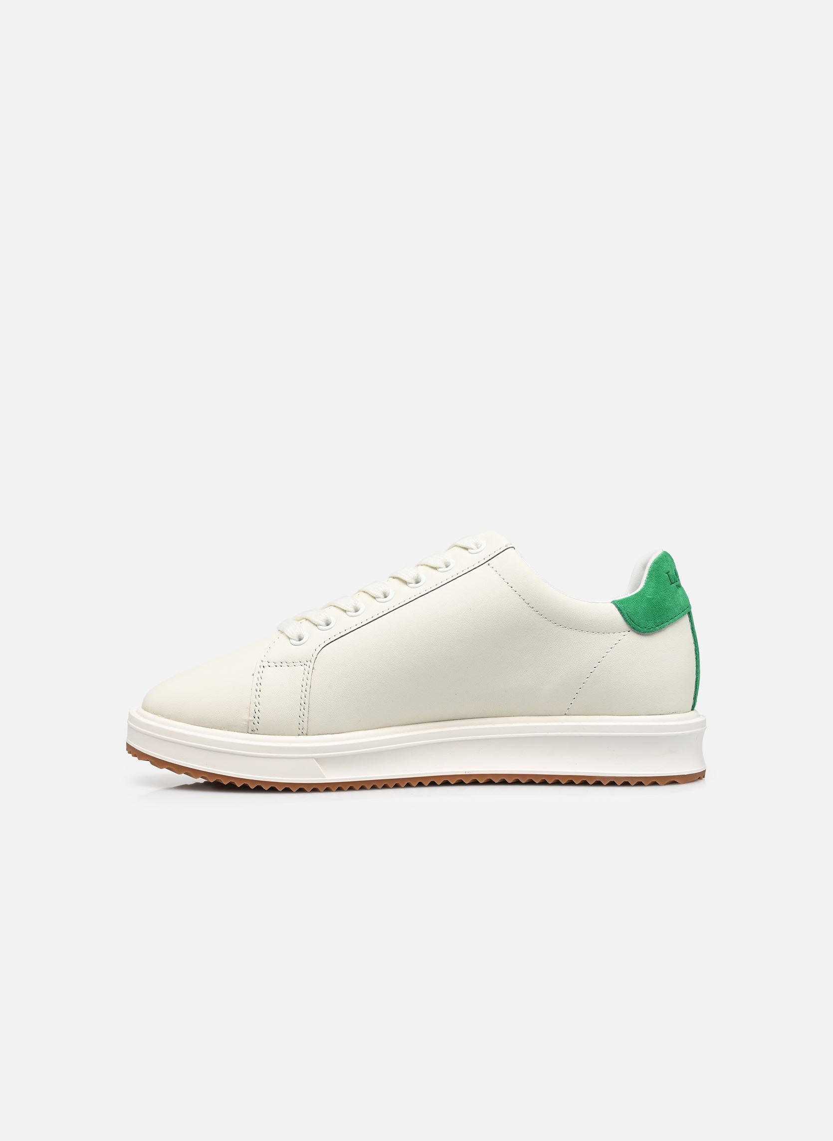 Baskets Ainsley-Sneakers-Low Top Lace femme blanc Lauren Ralph Lauren Baskets Ainsley-Sneakers-Low Top Lace femme blanc SNOW WHITE/GREEN TOPAZ