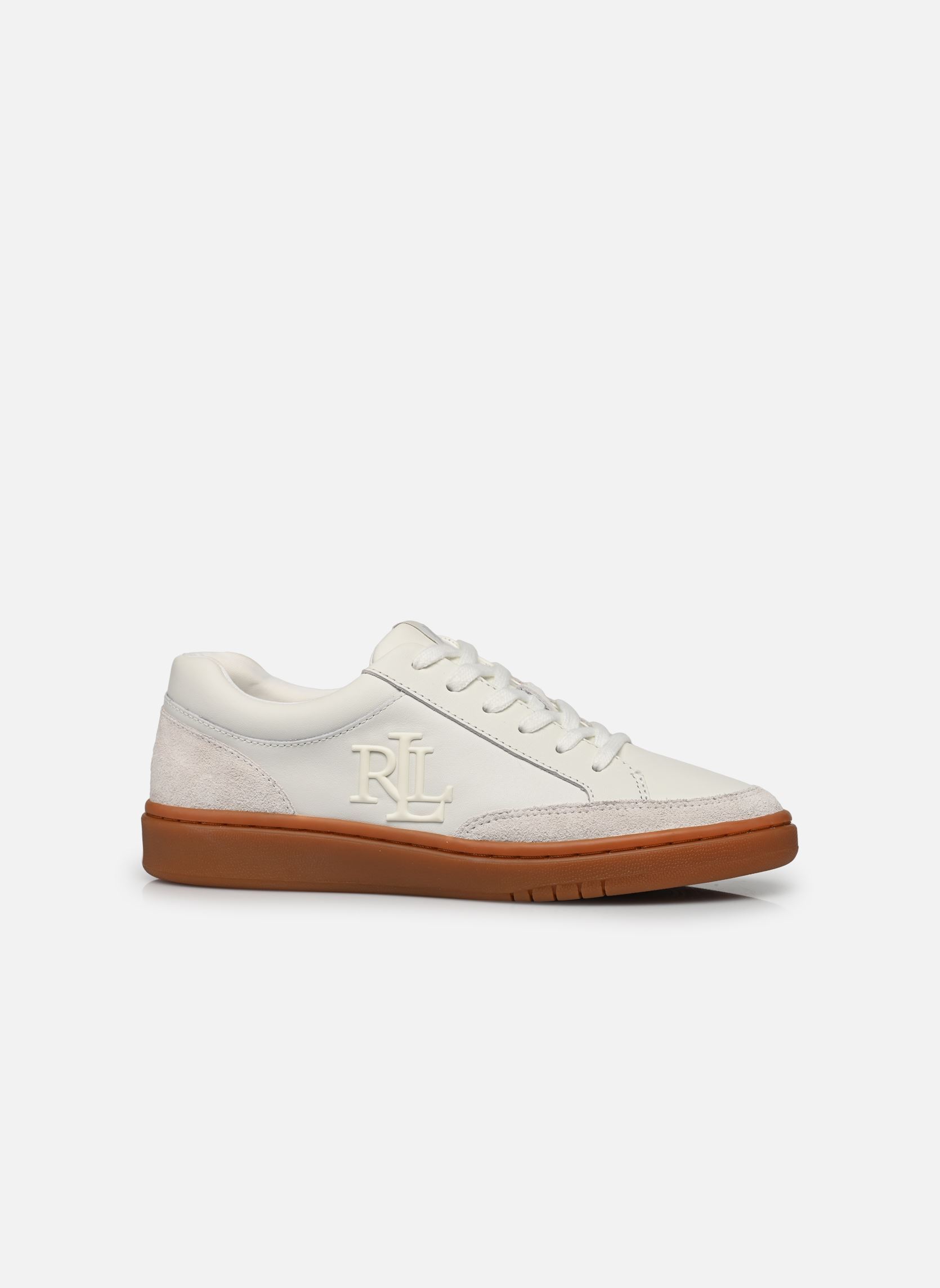 Baskets basses Hailey 6-Sneakers-Low Top Lace femme blanc Lauren Ralph Lauren Baskets basses Hailey 6-Sneakers-Low Top Lace femme blanc SNOW WHITE/PALE GREY