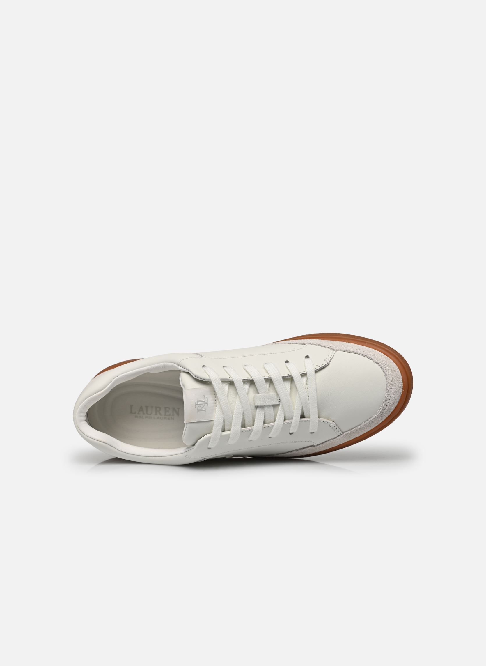 Baskets basses Hailey 6-Sneakers-Low Top Lace femme blanc Lauren Ralph Lauren Baskets basses Hailey 6-Sneakers-Low Top Lace femme blanc SNOW WHITE/PALE GREY