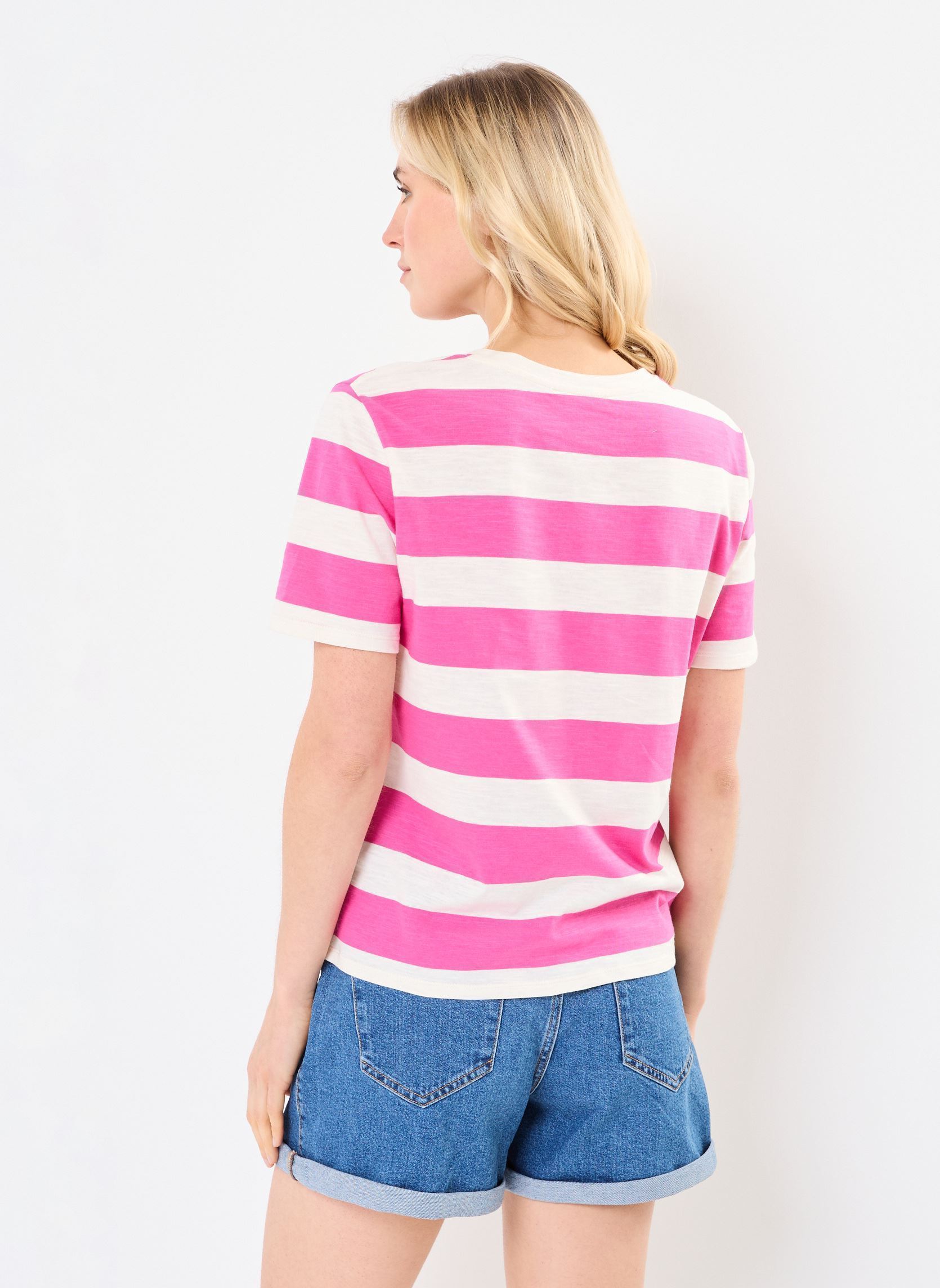 Tee-shirts manches courtes T-SHIRT MARIN femme rose Georgia Rose Tee-shirts manches courtes T-SHIRT MARIN femme rose RASPBERRY WINE