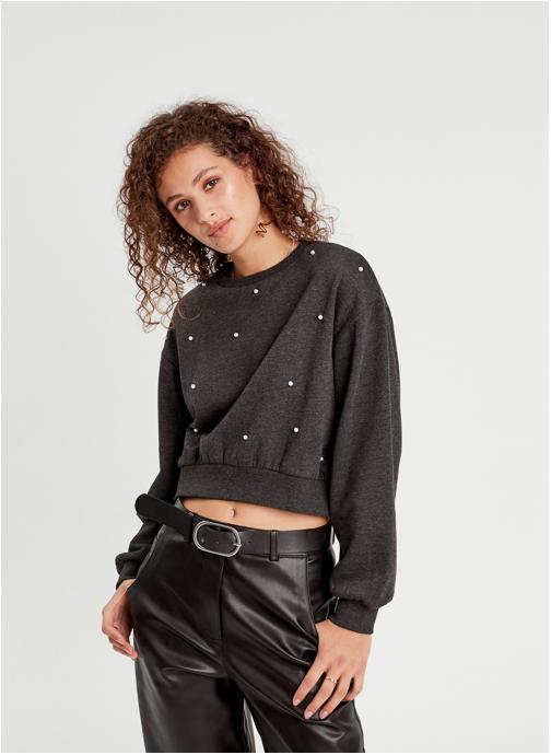 Cache Cache Sweats à capuche LSWEAPEARL femme gris