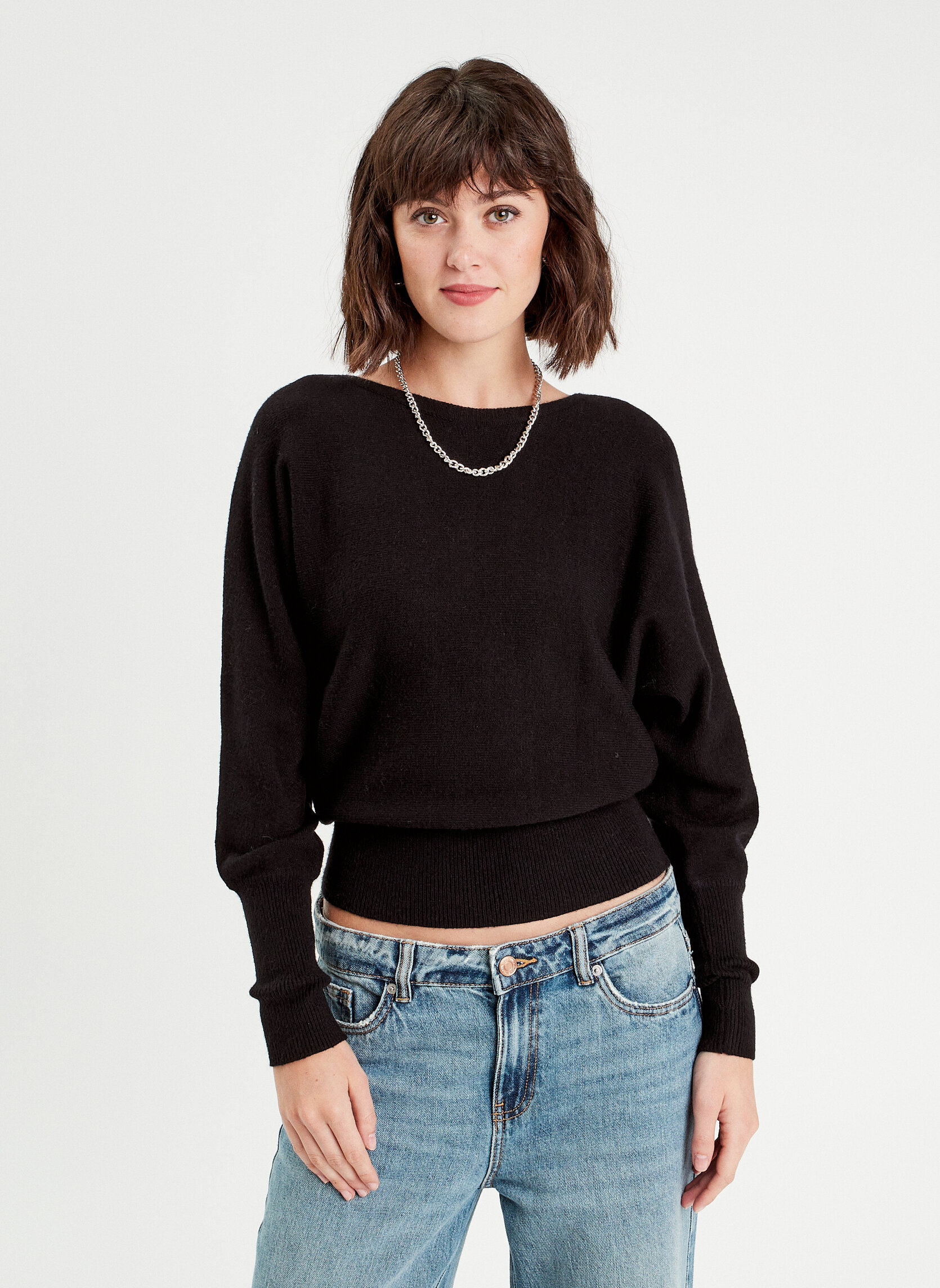 Cache Cache Pull Rouille Cache Cache Pulls Pulls basiques - CHAUVBARENEW femme noir | Sarenza France