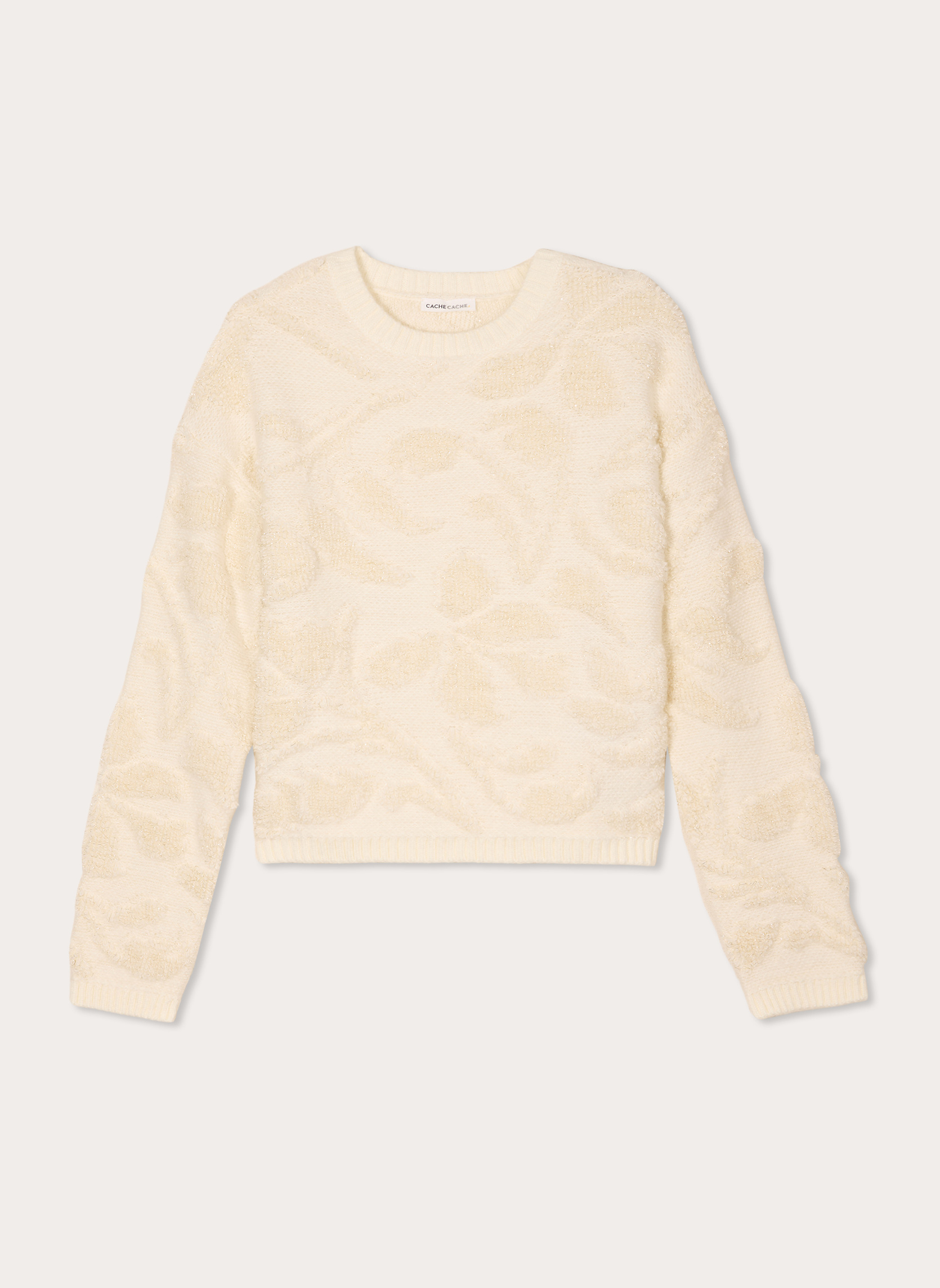 Pulls FORETFLEUR2 femme blanc Cache Cache Pulls FORETFLEUR2 femme blanc Blanc
