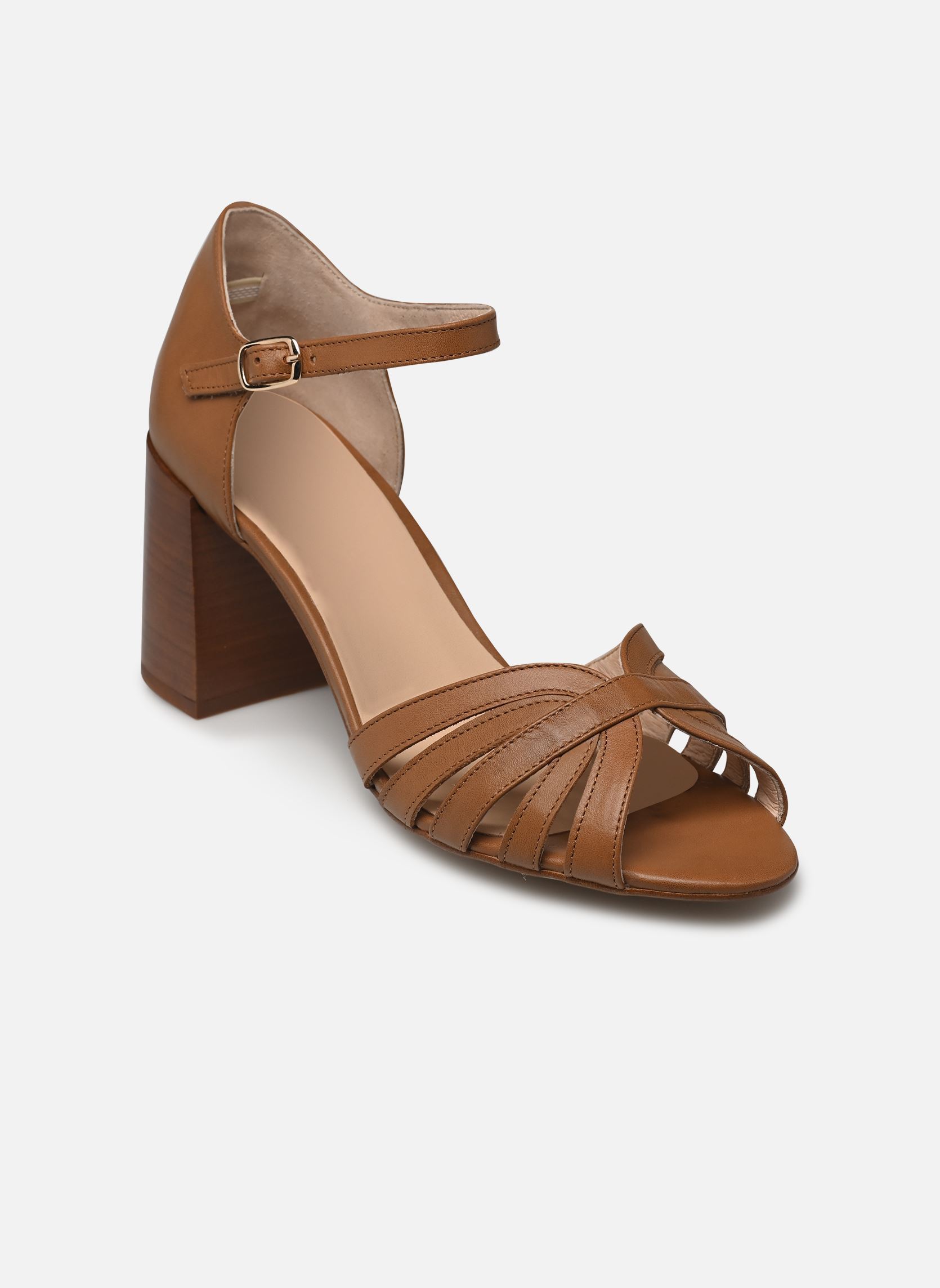 Sandales plates Lopita - sandales femme marron Georgia Rose Sandales plates Lopita - sandales femme marron COGNAC