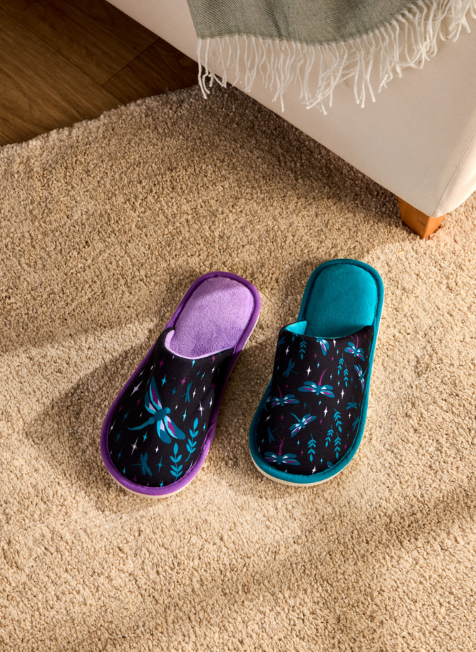 Chaussons Pantoufles Libellules dans la Nuit femme noir Dedoles Chaussons Pantoufles Libellules dans la Nuit femme noir Noir