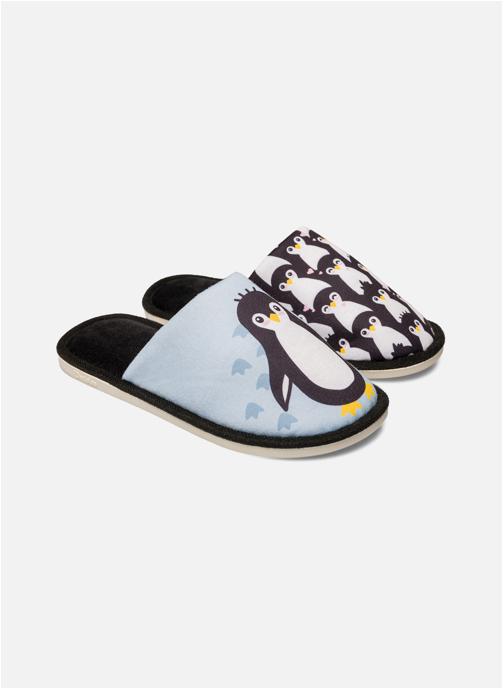 Dedoles Chaussons Pantoufles Manchots d’Hiver femme bleu