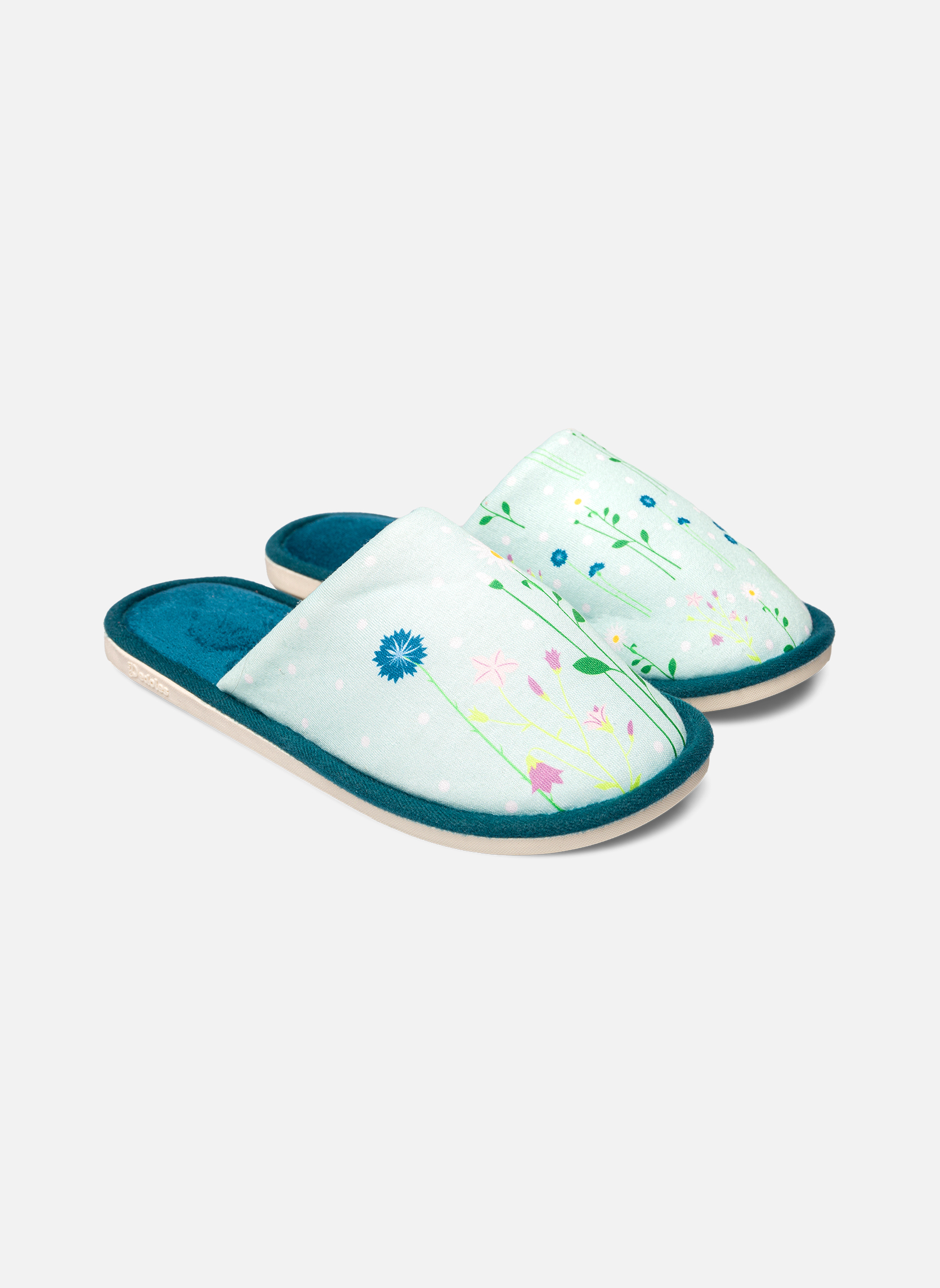 Chaussons Pantoufles Fleurs des Prés femme bleu Dedoles Chaussons Pantoufles Fleurs des Prés femme bleu Bleu