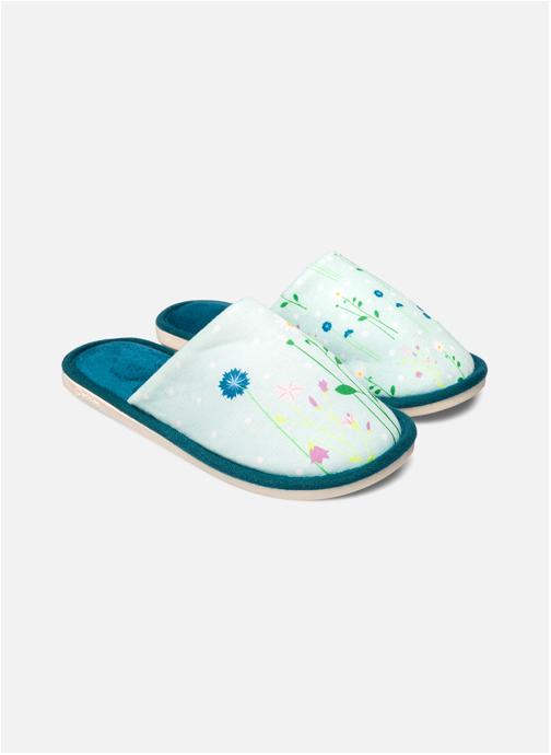 Dedoles Chaussons Pantoufles Fleurs des Prés femme bleu