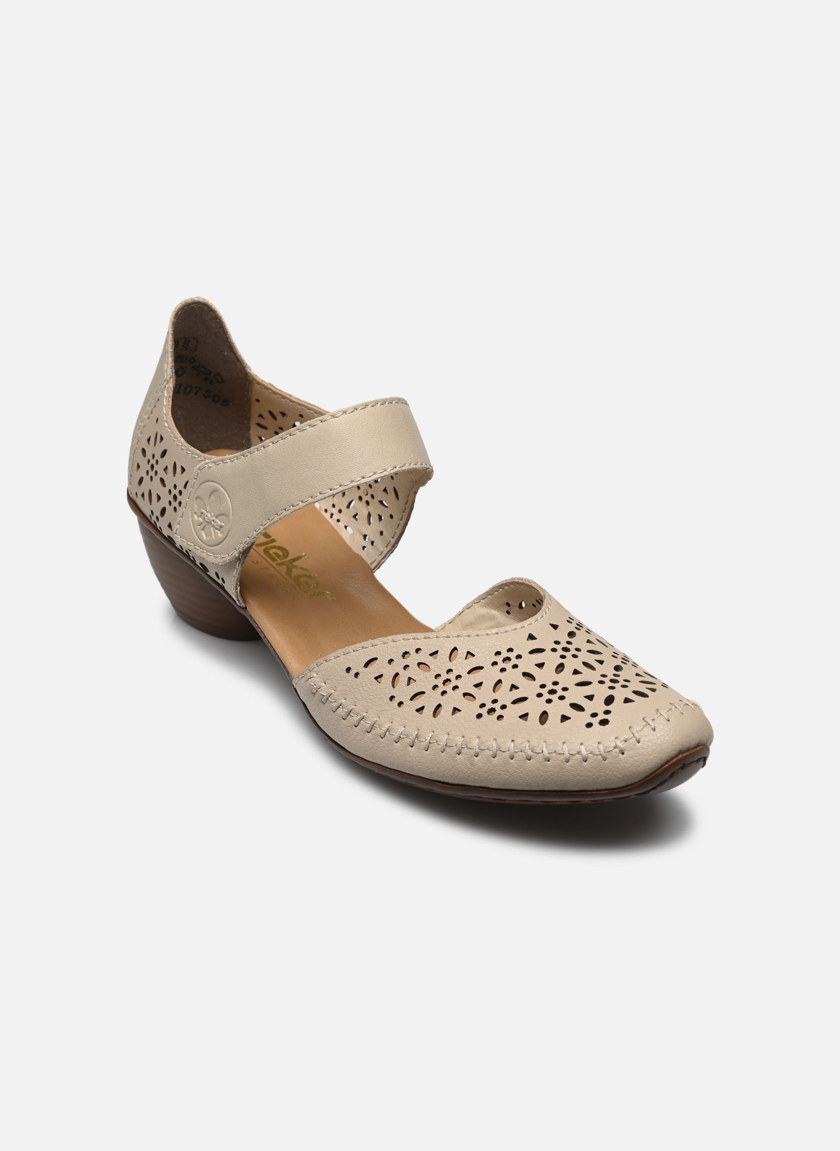 Escarpins à brides 43750 femme beige Rieker Escarpins à brides 43750 femme beige BEIGE