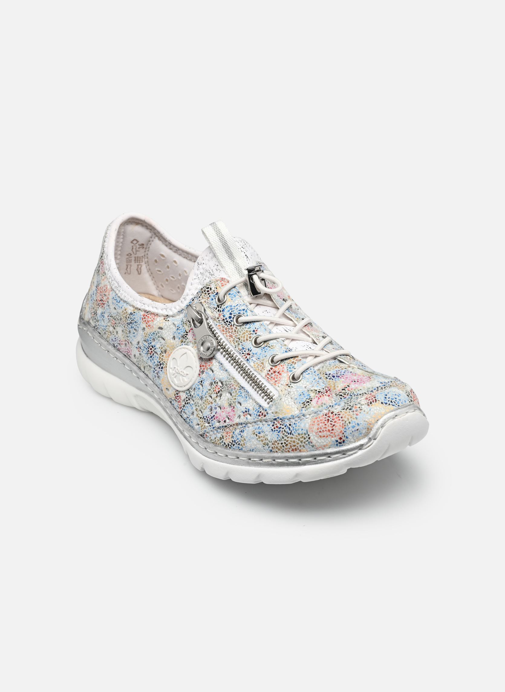 Lage sneakers L3252 dames meerkleurig Rieker Lage sneakers L3252 dames meerkleurig ICE-MULTI/WEISS-SILBER