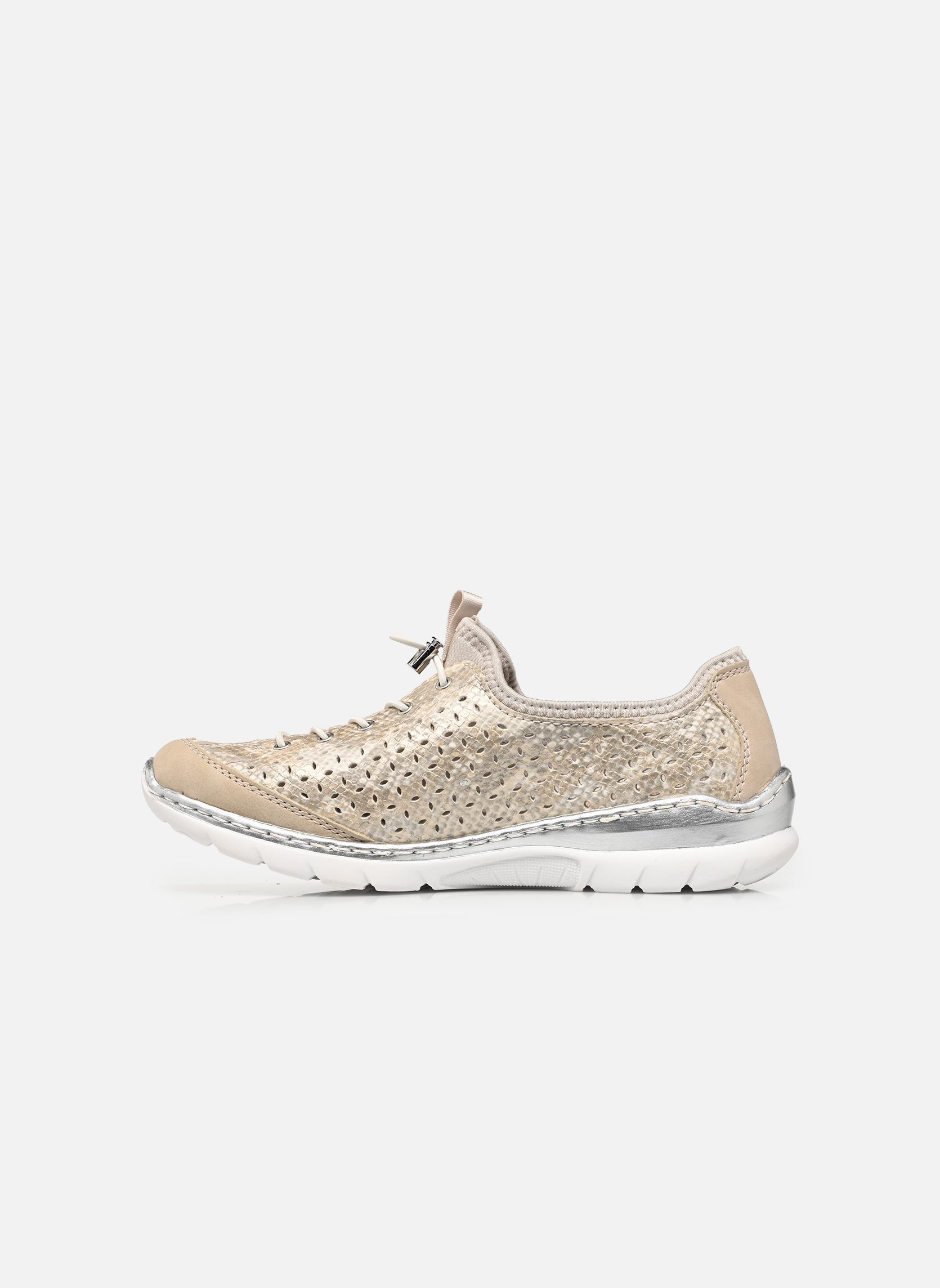 Lage sneakers L3252 dames goud en brons Rieker Lage sneakers L3252 dames goud en brons GINGER/OFFWHITE-GOLD/PERLCLOUD