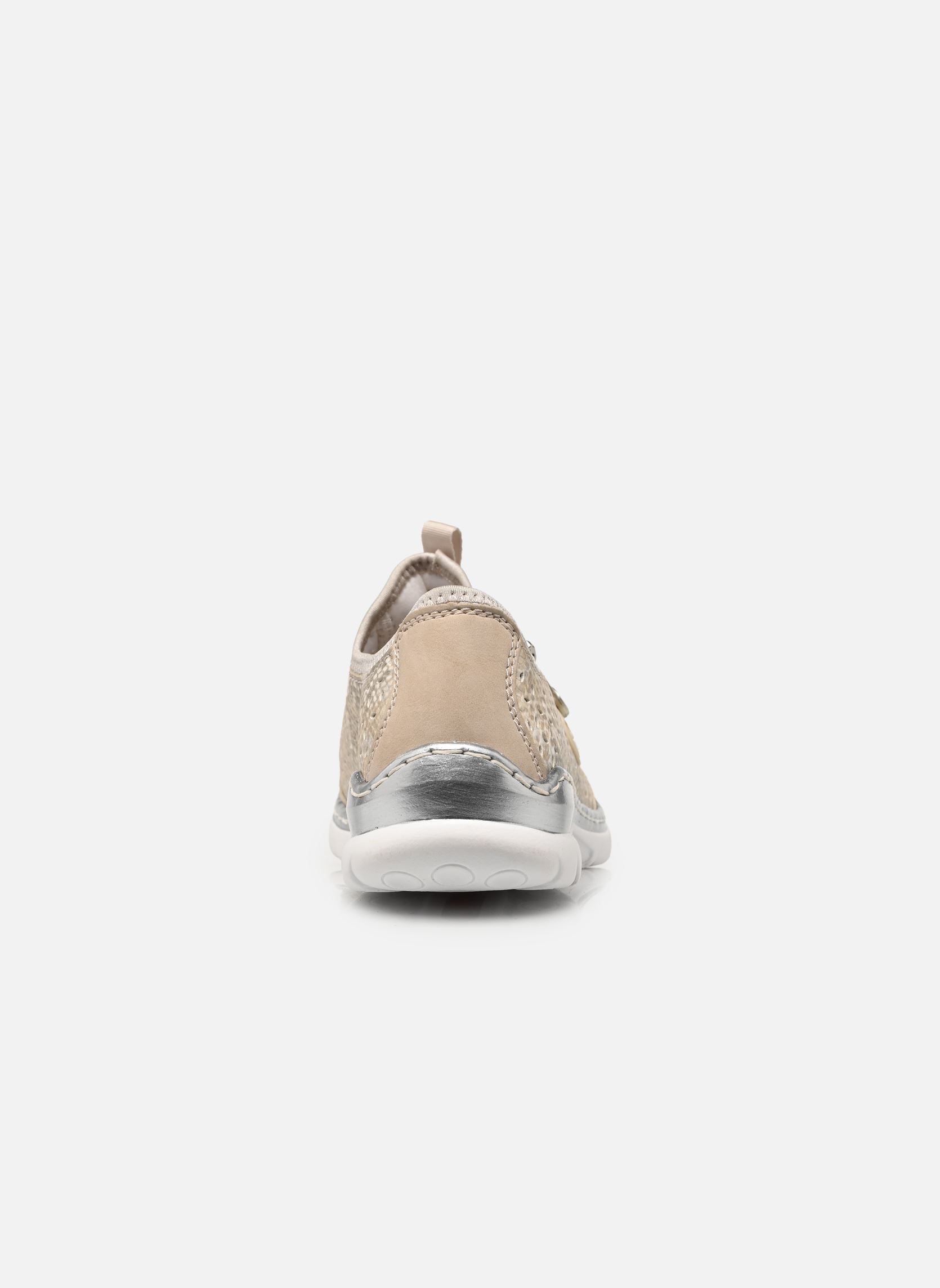 Lage sneakers L3252 dames goud en brons Rieker Lage sneakers L3252 dames goud en brons GINGER/OFFWHITE-GOLD/PERLCLOUD