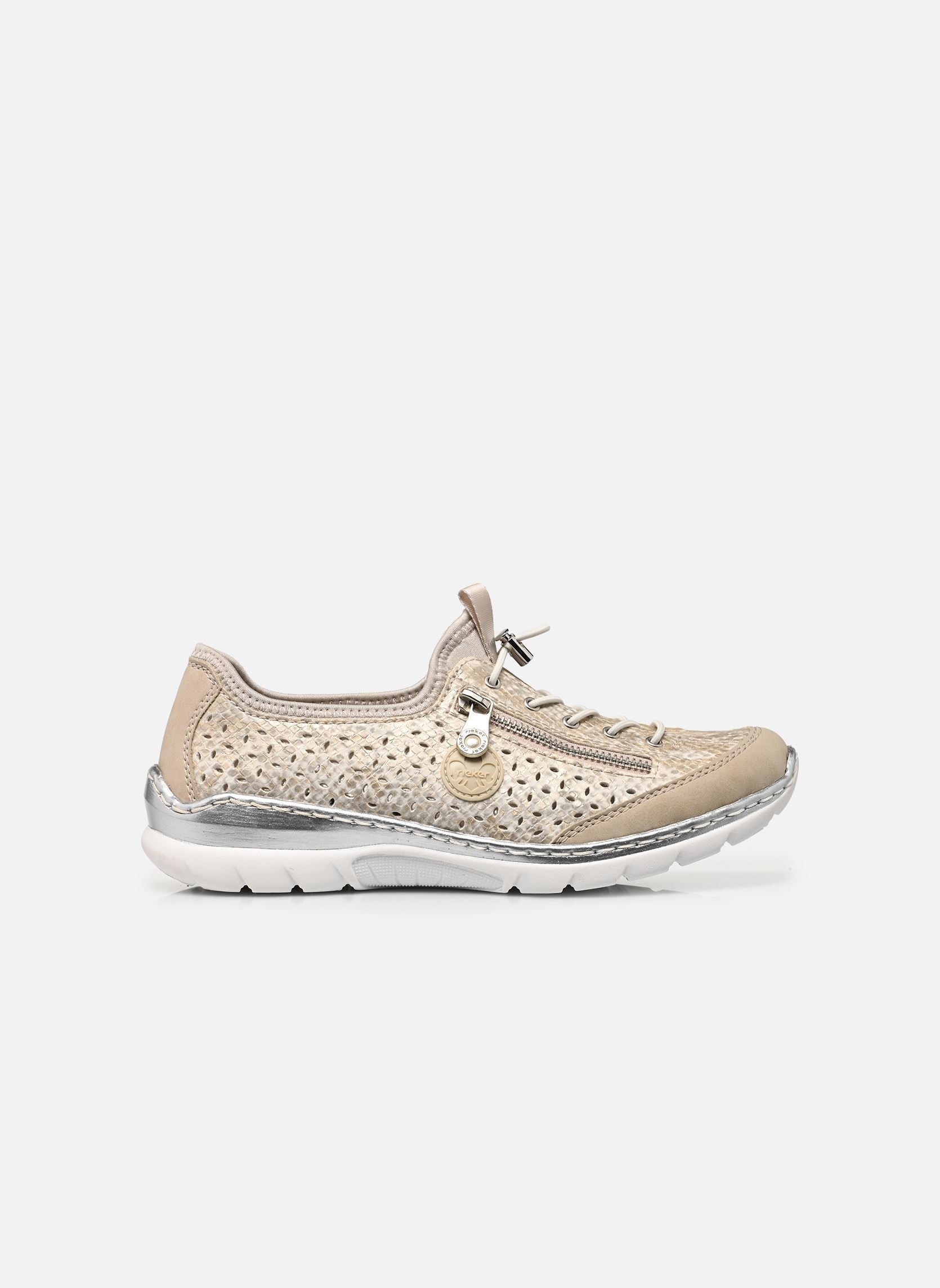 Lage sneakers L3252 dames goud en brons Rieker Lage sneakers L3252 dames goud en brons GINGER/OFFWHITE-GOLD/PERLCLOUD