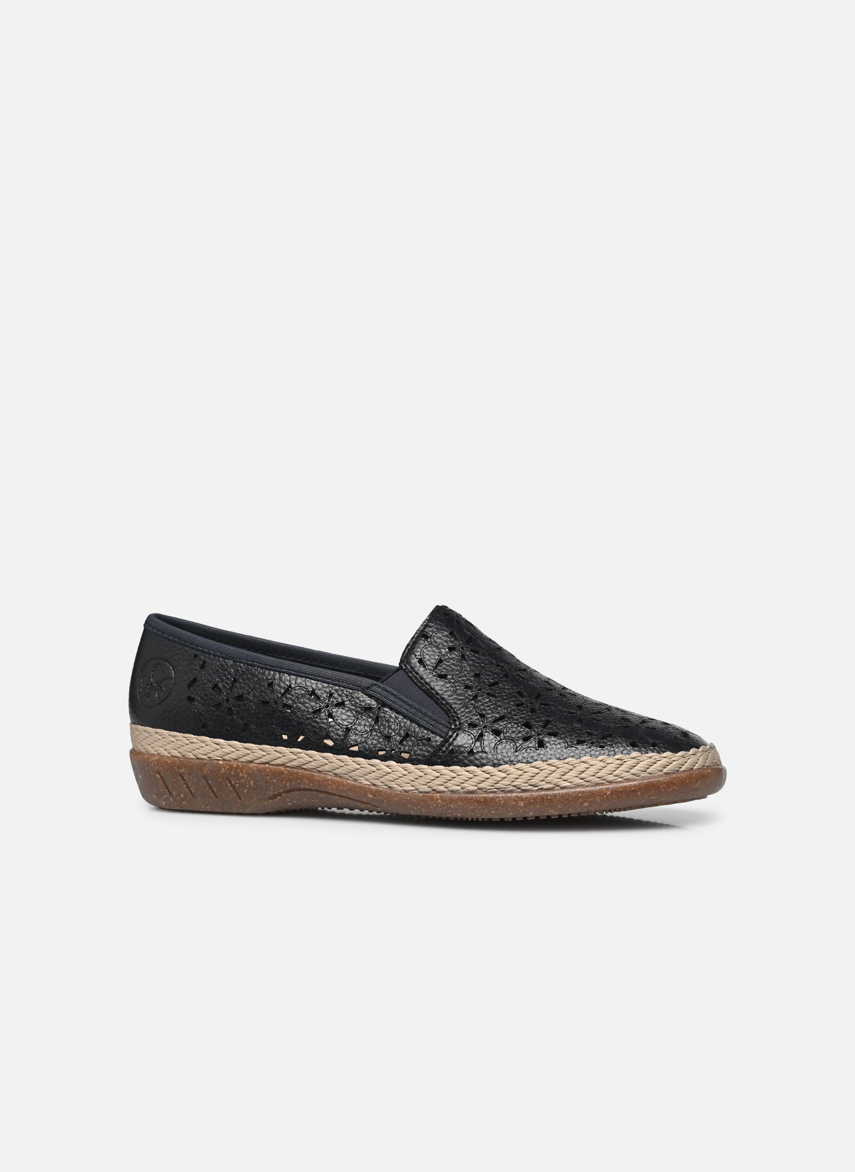 Platte espadrilles 47666 dames blauw Rieker Platte espadrilles 47666 dames blauw BLEU