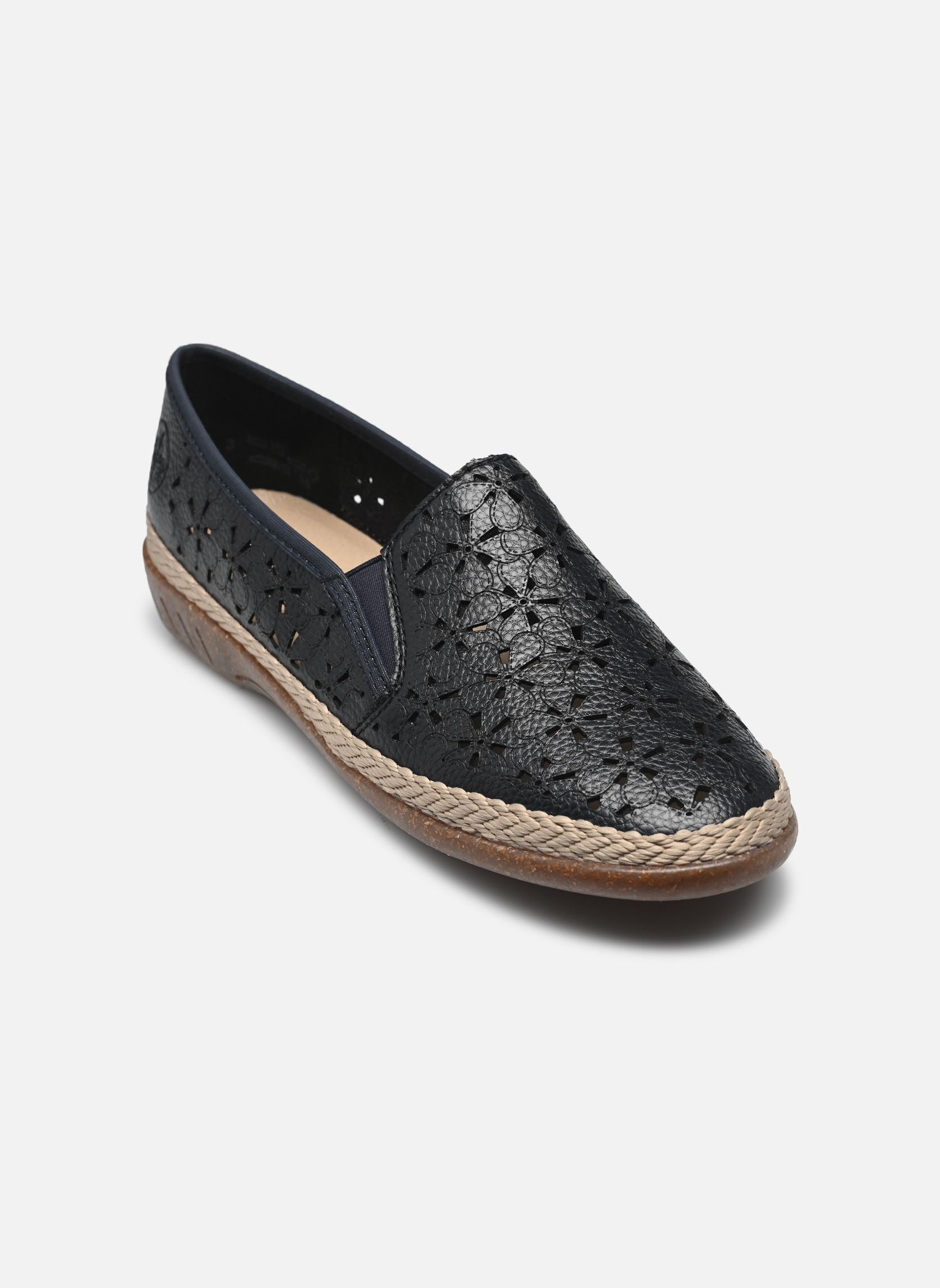 Platte espadrilles 47666 dames blauw Rieker Platte espadrilles 47666 dames blauw BLEU