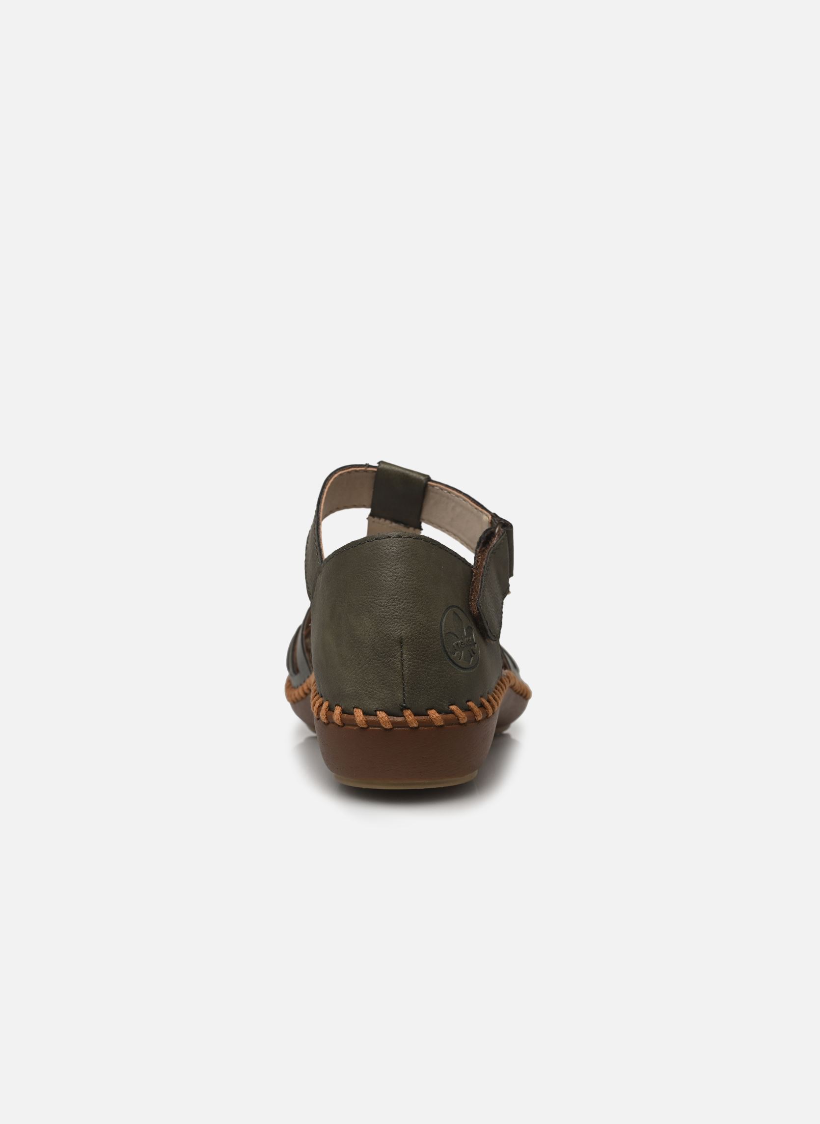 Platte sandalen M1688 dames groen Rieker Platte sandalen M1688 dames groen VERT